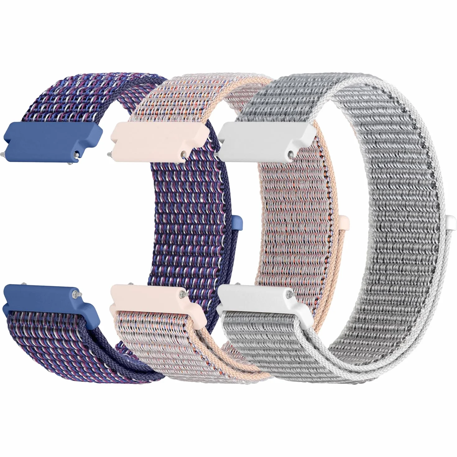 Correas de Nylon para Reloj Compatible 18mm 19mm 20mm 22mm 24mm Transpirables