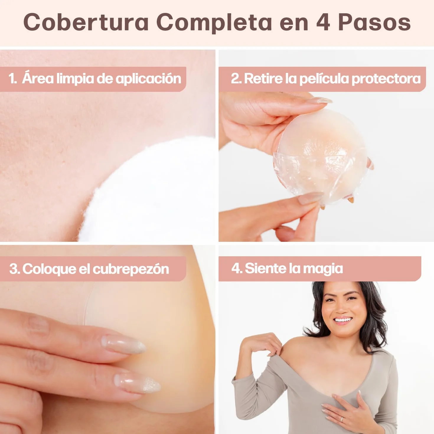 Go Nipless Cubrepezones Invisibles Protectores De Pezones Adhesivos Silicona Reutilizables