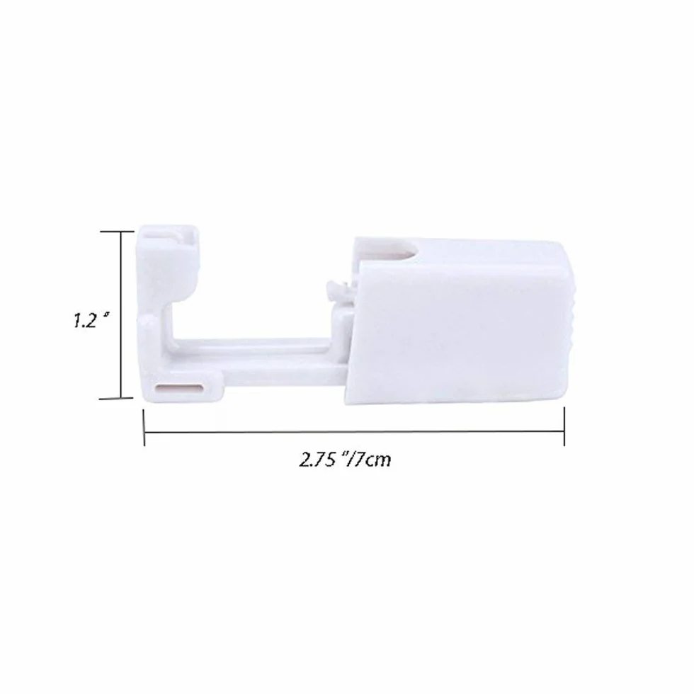 Kit de perforación de oreja sin dolor, herramienta desechable esterilizada para piercing, pendientes incluidos