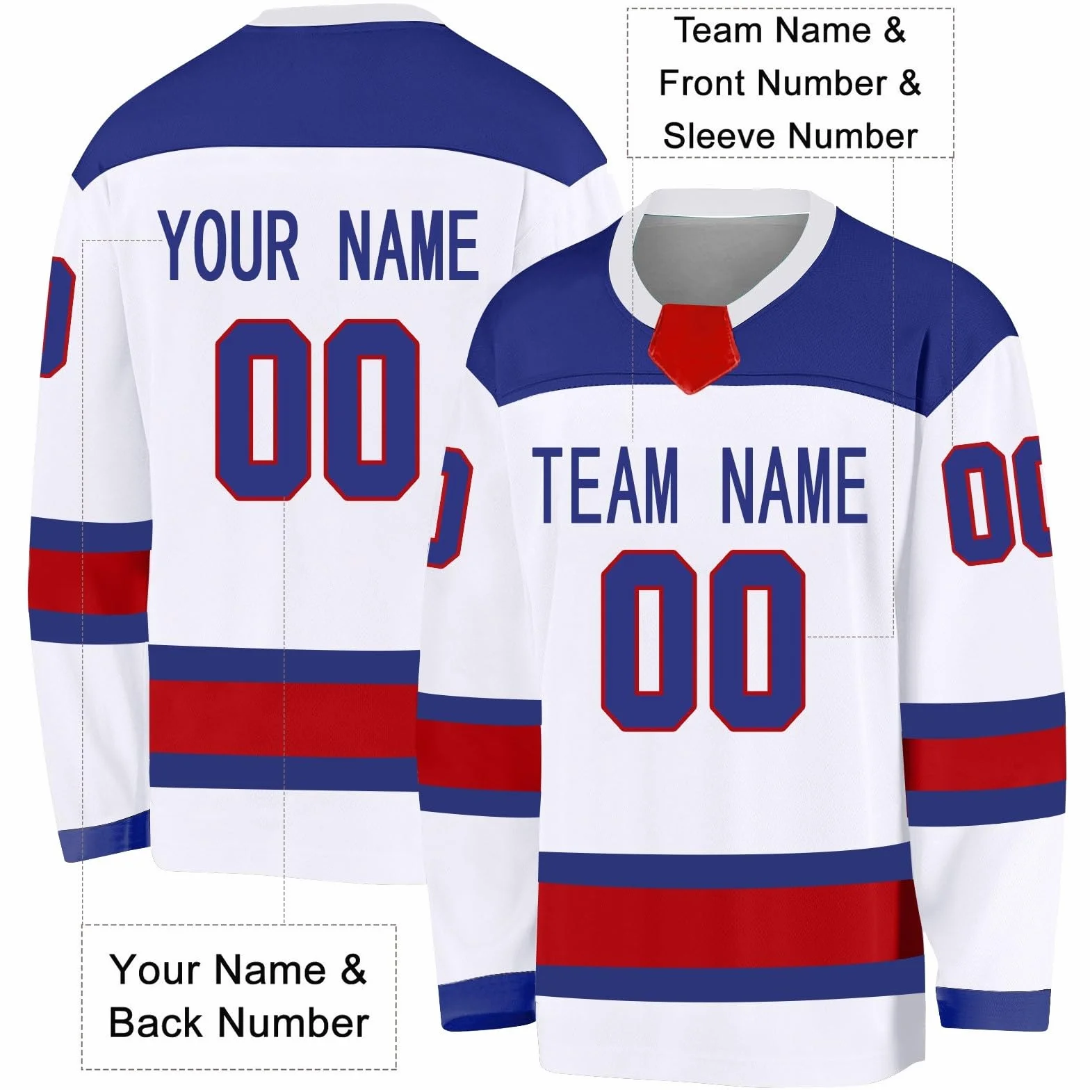 Camiseta de hockey sobre hielo personalizada manga larga uniforme nombre número hombres mujeres niños jóvenes