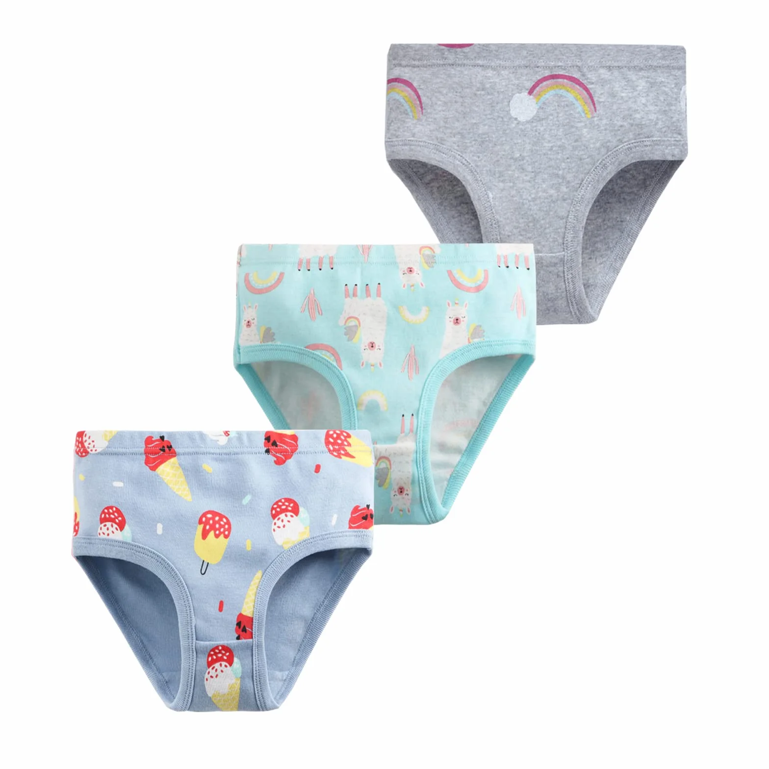 JackLoveBriefs Braguitas niña Algodón Paquete 9-12 2-9 años