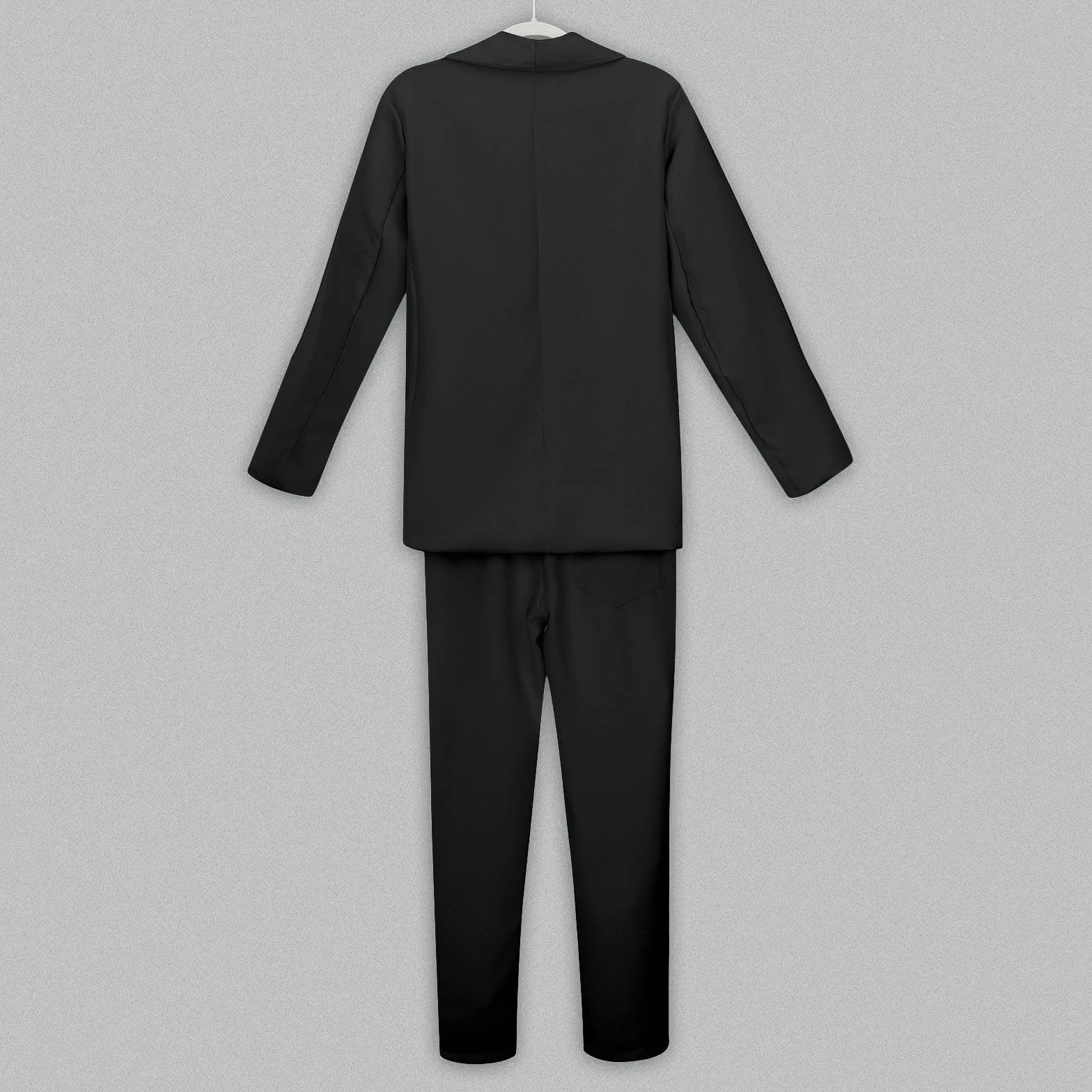 Blazer para niña chaqueta de traje formal color sólido manga larga talla 5-14 años