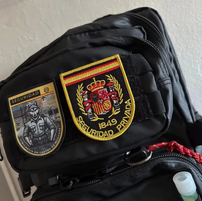 Seguridad Privada España Tactical Patch Loop - Insignia adhesiva (70 x 90 mm)