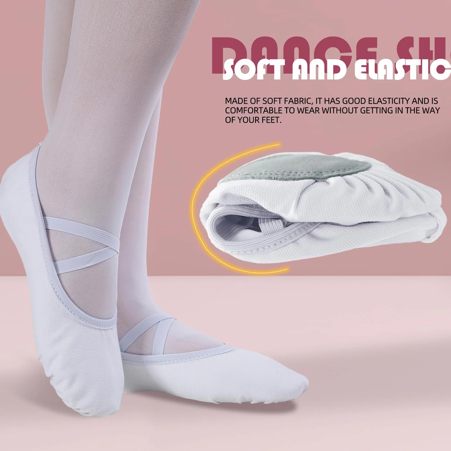 Acfoda Zapatillas Danza Lona Niñas Antideslizantes Calzado Ballet Gimnasia