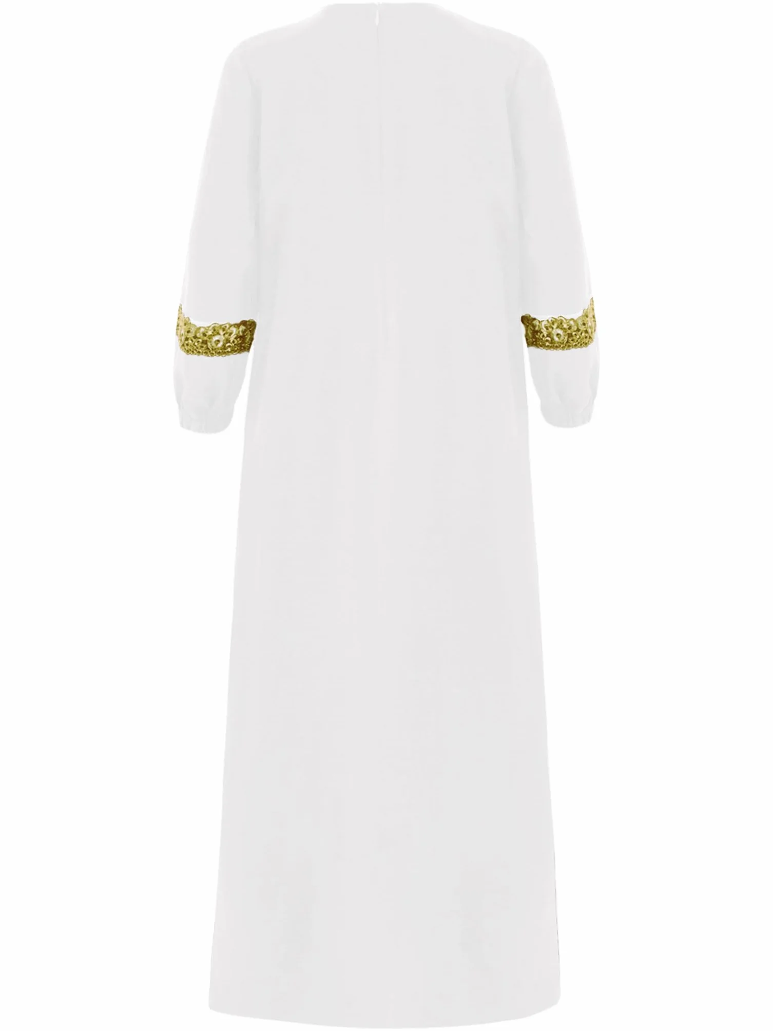 Runhomal Abaya Ramadán manga larga vestido musulmán niño niña