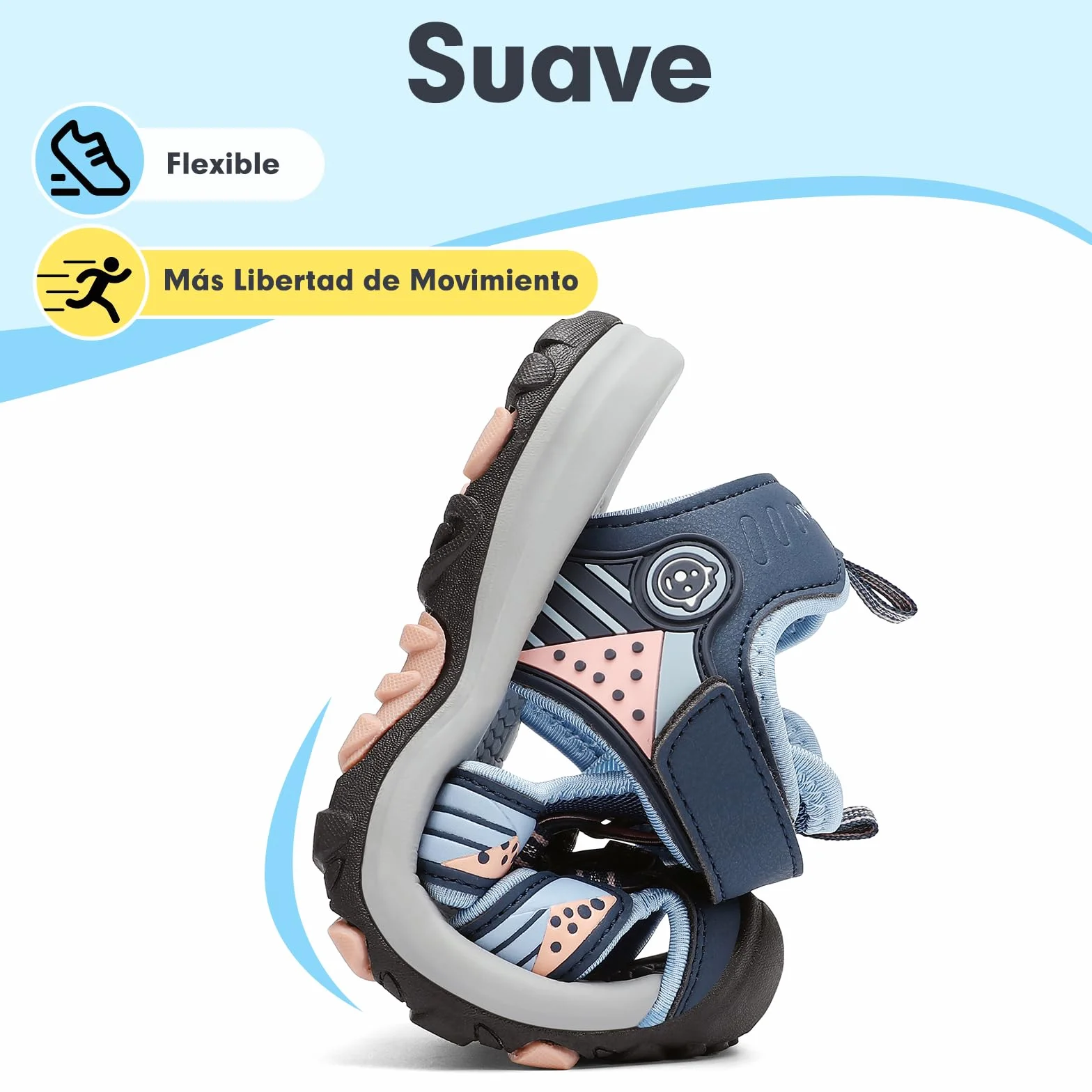 Mishansha Sandalias Deportivas niños Verano Zapatos al Aire Libre Transpirable Punta Cerradas 24-39 EU