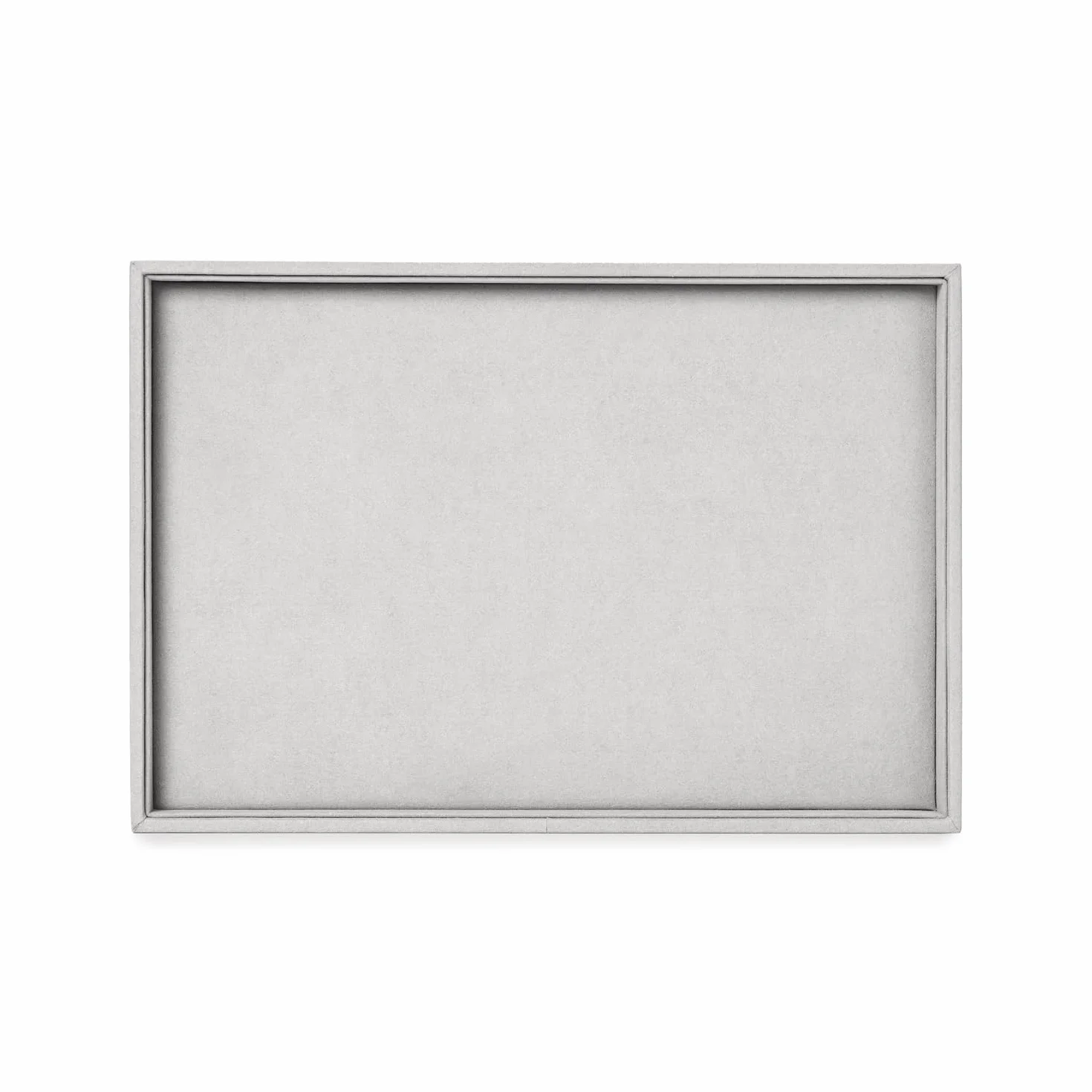 Oirlv Gris Microfibra Joyería Bandejas Plano Anillo Collar Reloj Organizador Expositor Bandejas