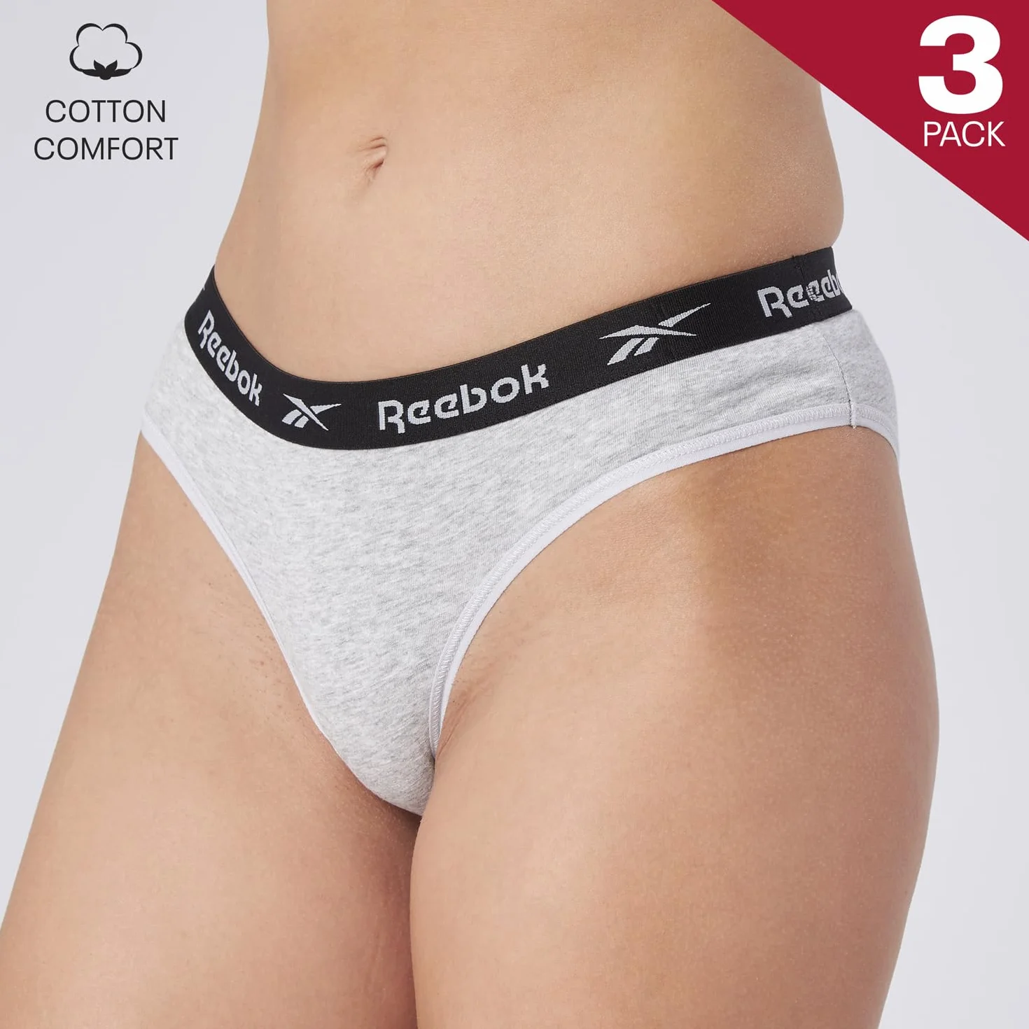 Reebok Carina Capa de Base Inferior Mujer Pack de 3