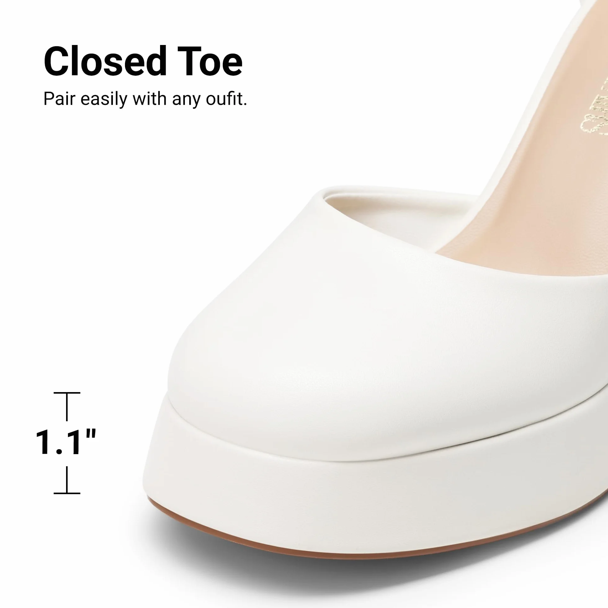 DREAM PAIRS Zapatos de tacón Cerrados Mujer