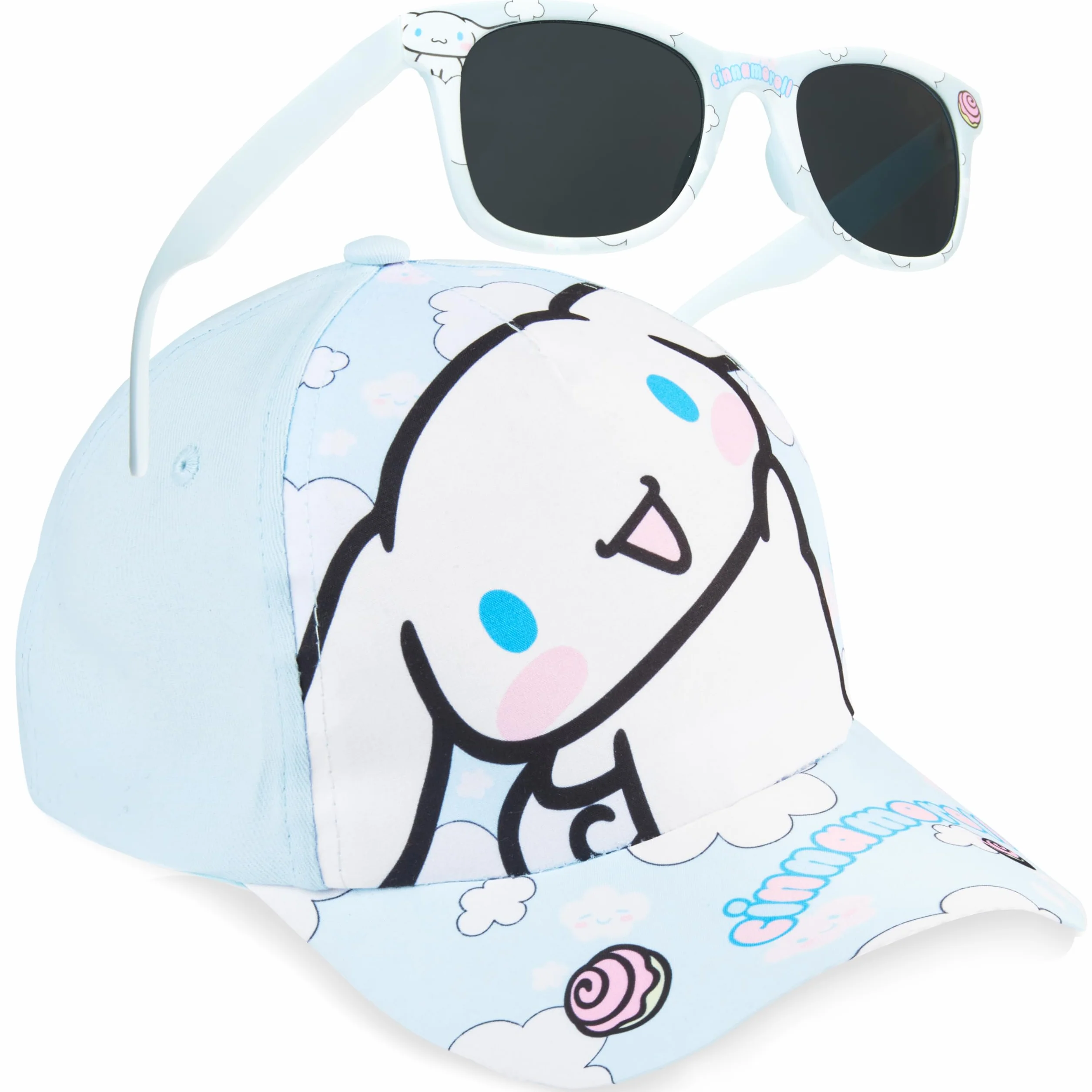 Disney Stitch Hello Kitty Care Bears Gafas de Sol y Gorra Niña Protección UV400 Ajustable