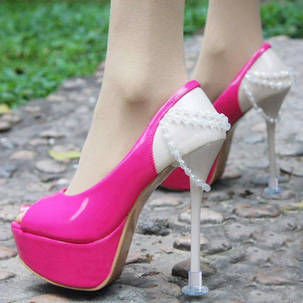 URAQT Protector de Tacón Alto 6 pares Transparente Zapatos de Mujer