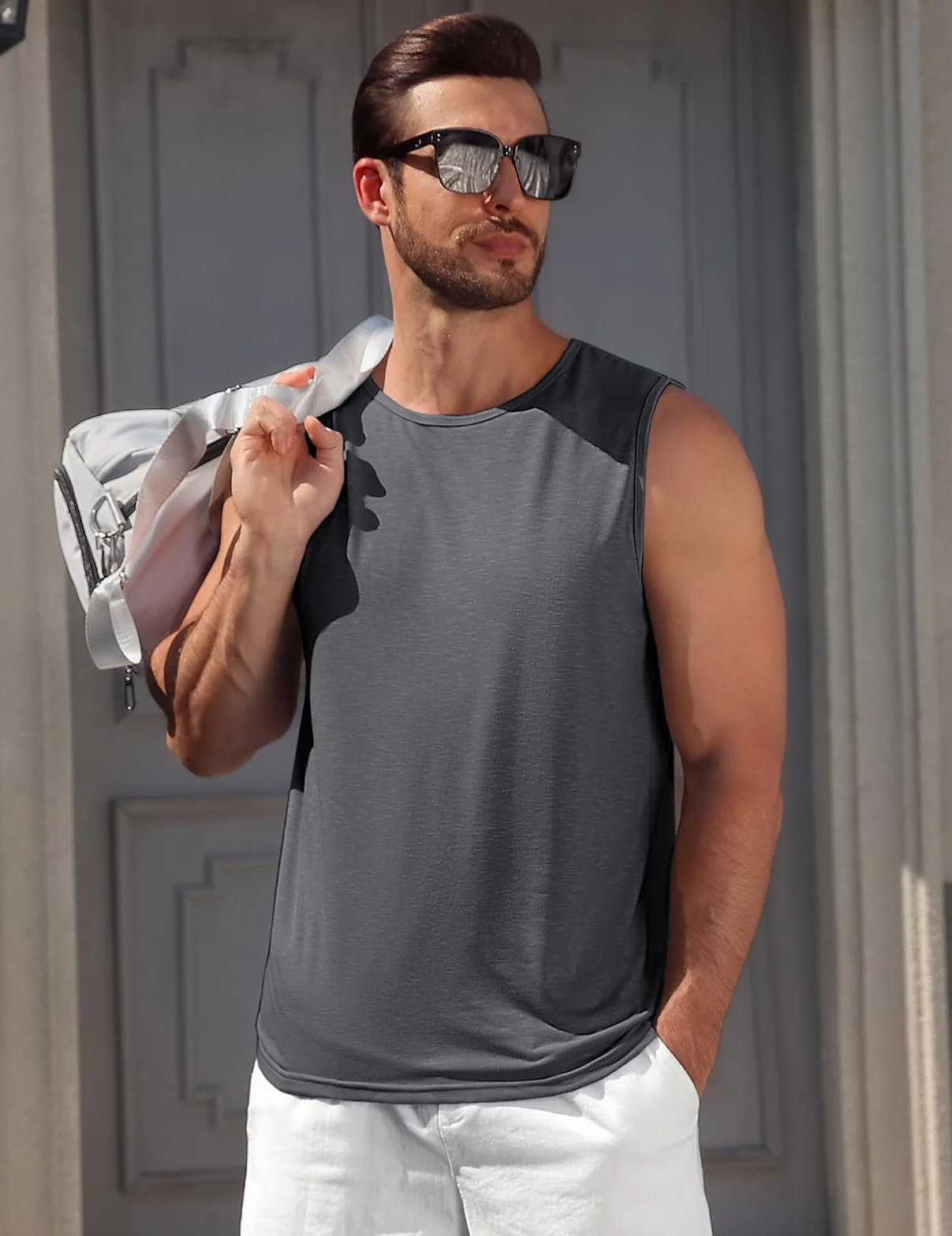 Lonya Camisetas Tirantes Hombre Tank Top Clásico sin Mangas Deportiva Fitness