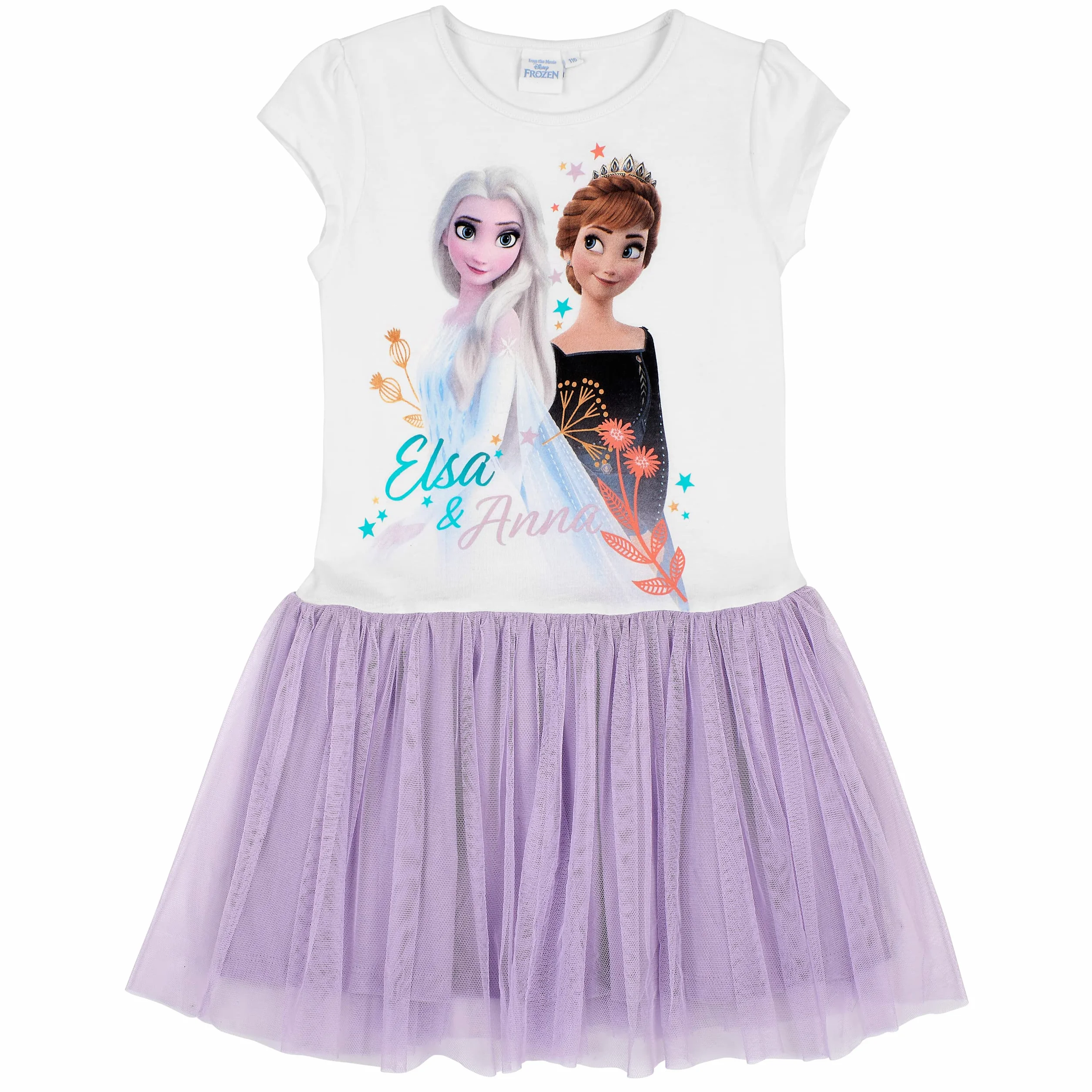 Disney Frozen 2 vestido Anna Elsa manga corta