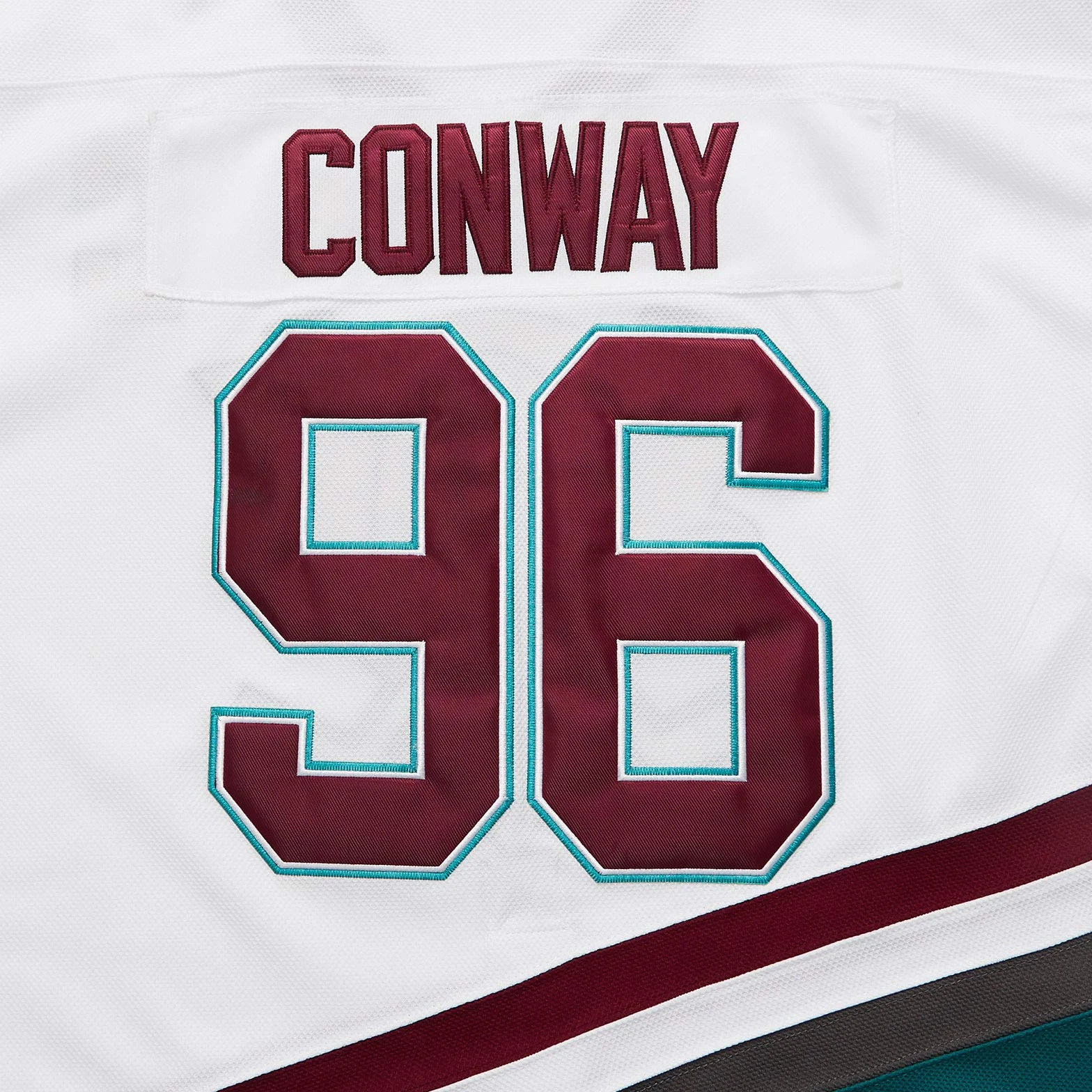 Camiseta de Hockey sobre Hielo Mighty Ducks Charlie Conway #96 Blanca S-XXL Adulto