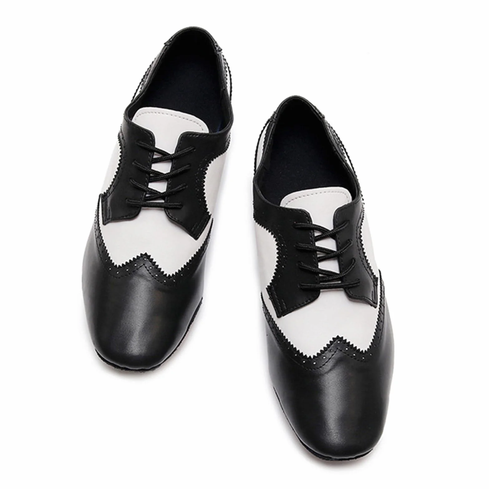 Buty do tańca dla mężczyzn Skórzane podeszwy Niski obcas Oxford