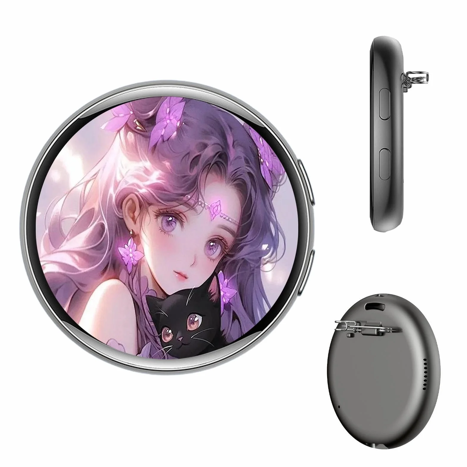 Pantalla Táctil HD Recargable Ponible Dinámica Inteligente Para Anime Adultos Niños Convención Cómic ACG Festival