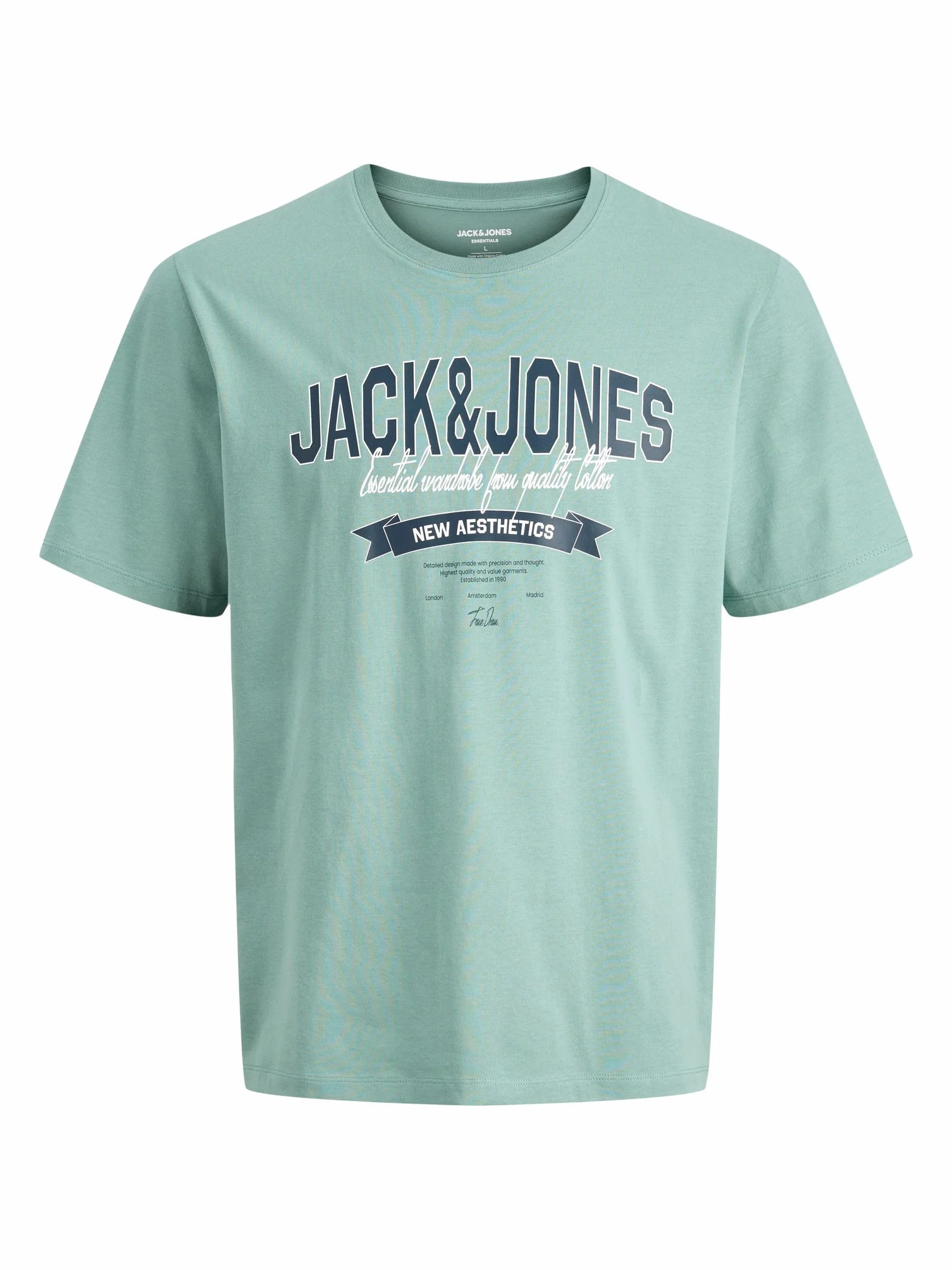 JACK & JONES Jjelogo tee SS O-Neck 2 Col Ss26 Sn Hombre (Pack de 1)