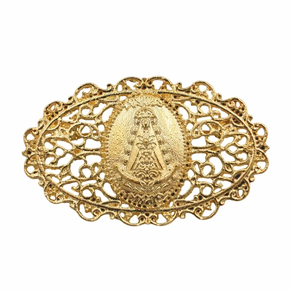 Broche calado Virgen del Rocío