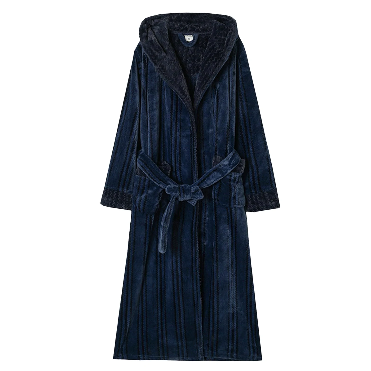 Albornoz Toalla Hombre,Albornoz de otoño/invierno de talla grande para parejas albornoz de vellón jacquard pijama para hombre ropa de casa camisón largo