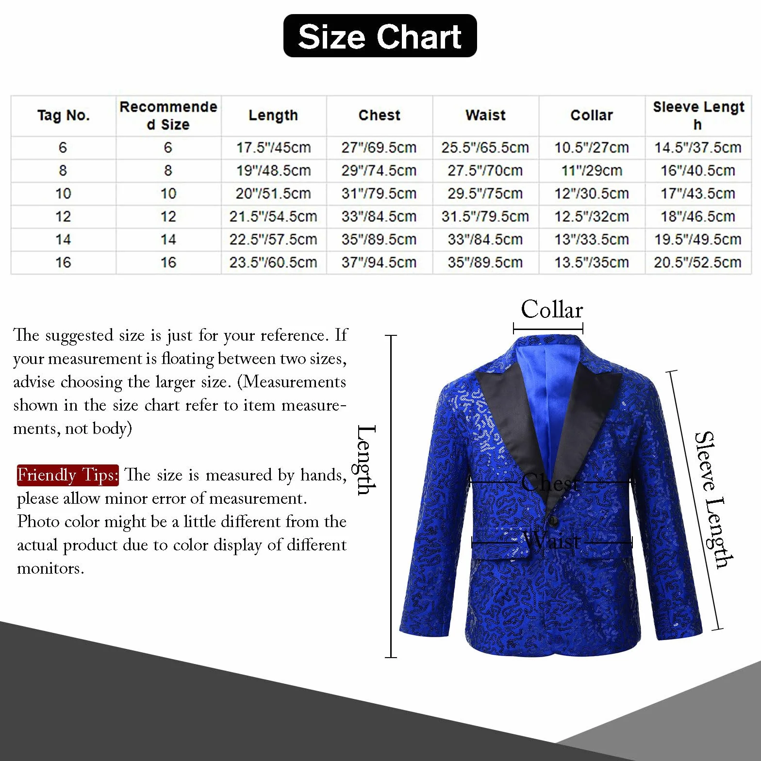 Americana de fiesta para niños con lentejuelas manga larga chaqueta esmoquin cuello solapa abrigo brillante corte ajustado
