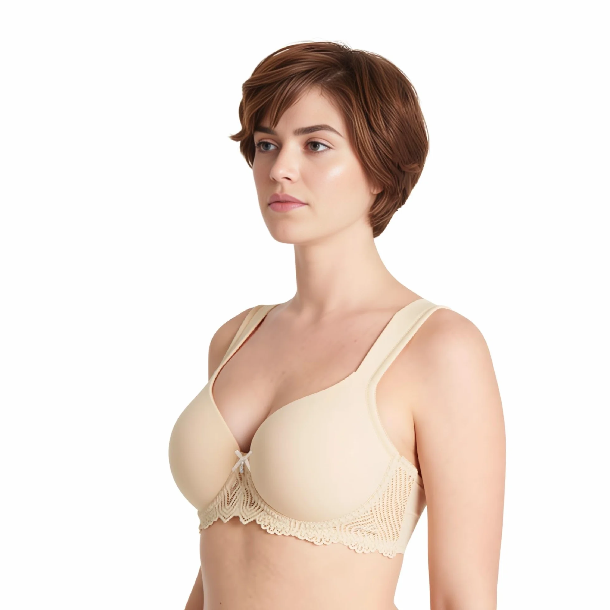 Curve Muse Sujetador de Encaje con Aros Acolchado