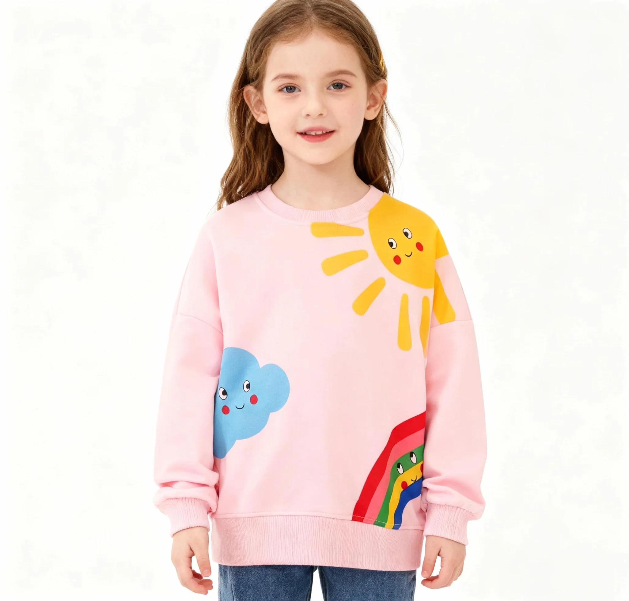 Sudaderas Niña Sweatshirt Manga Larga Algodón 2-7 Años