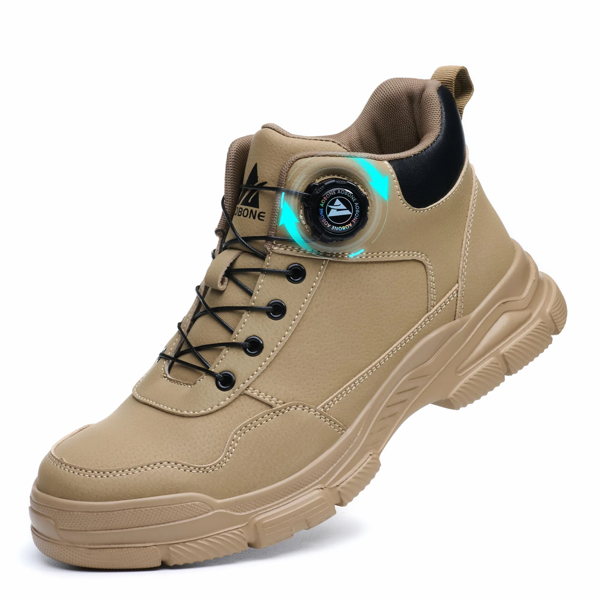 Botas de Seguridad Impermeable Punta de Acero Antideslizantes para Hombre Mujer Trabajo Ligeros