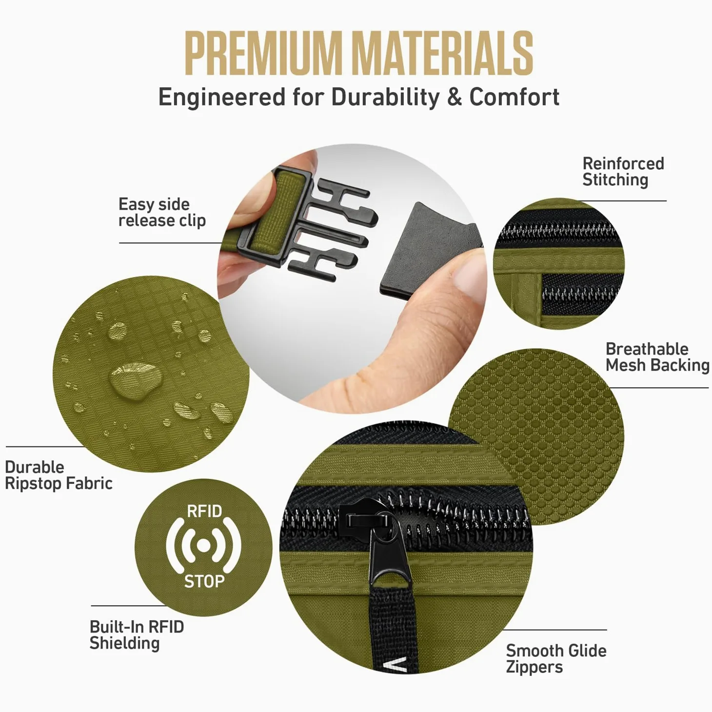 Venture 4TH Money Belt - Green