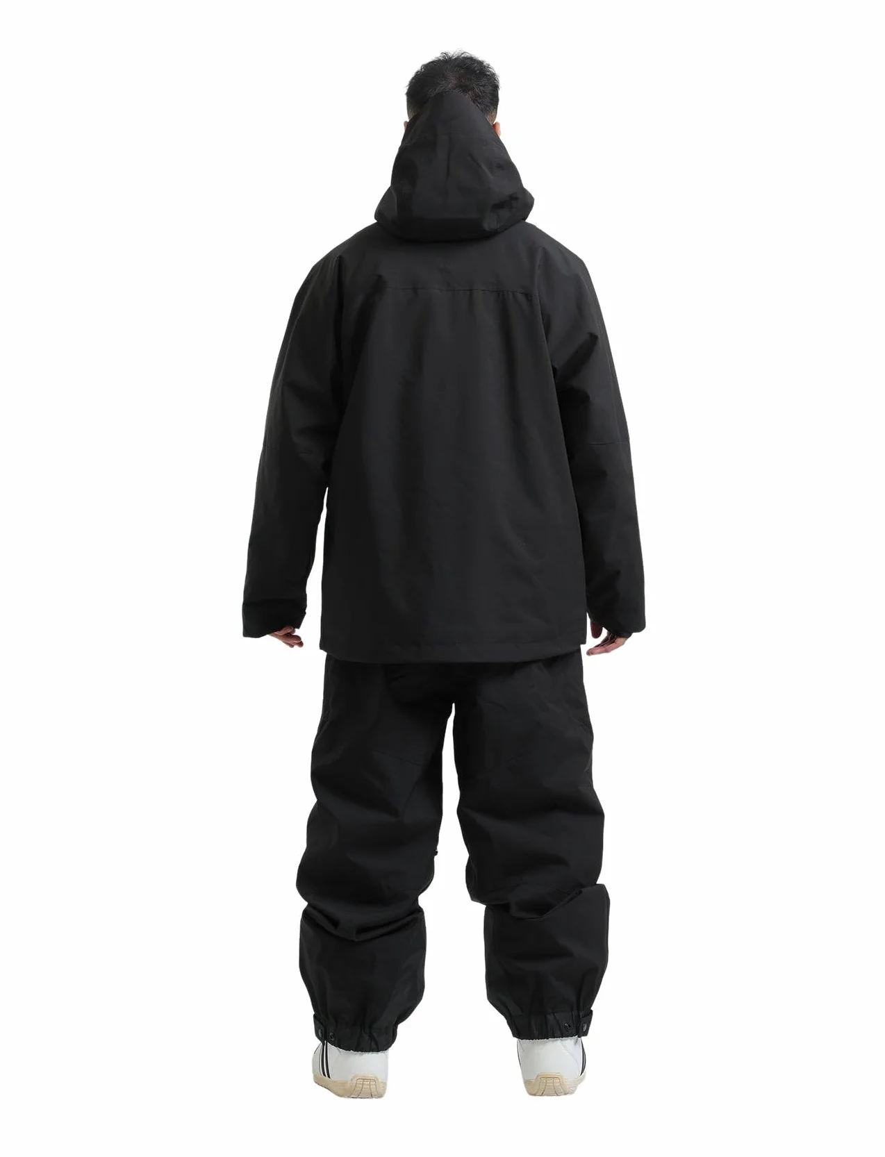 GSOU SNOW Conjunto de Chaqueta y Pantalones de Esquí Holgados Impermeable Antiviento Transpirable Aislante con Capucha