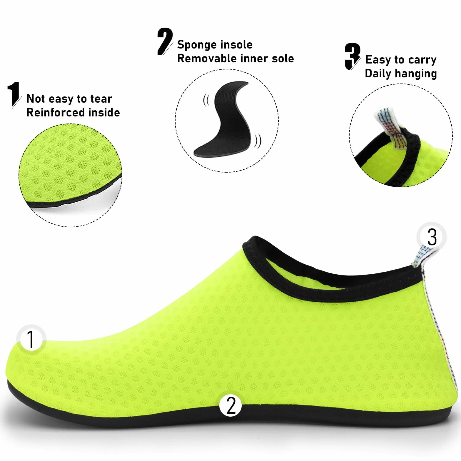 Zapatillas de natación transpirables para playa, surf y yoga hombres y mujeres