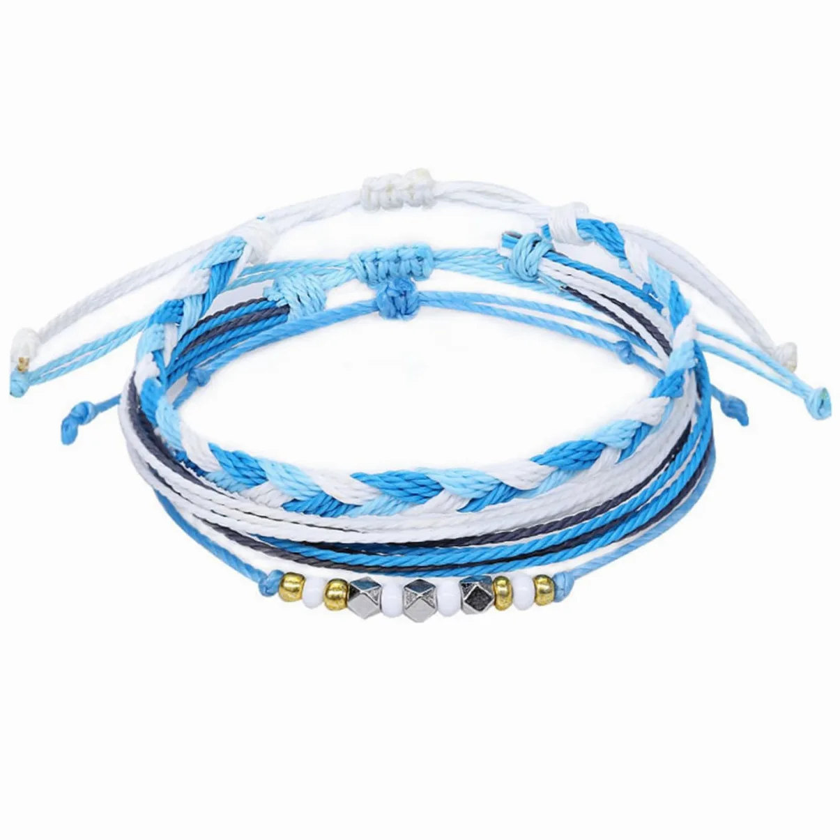 cuerda de mano pulsera de conchas pulsera tejida Pulsera ligera amistad tobilleras pulseras joyas pulseira mulher accesorios fiesta cadena de muñeca correa de muñeca