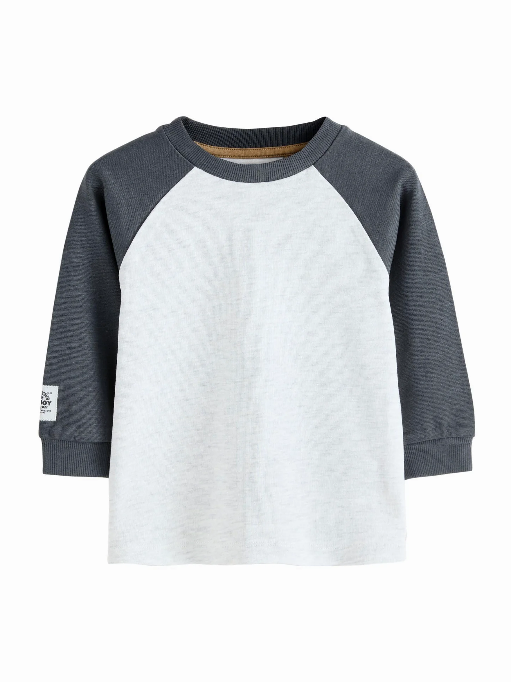 NEXT Niños Pack de 3 Camisetas de Manga raglán Larga