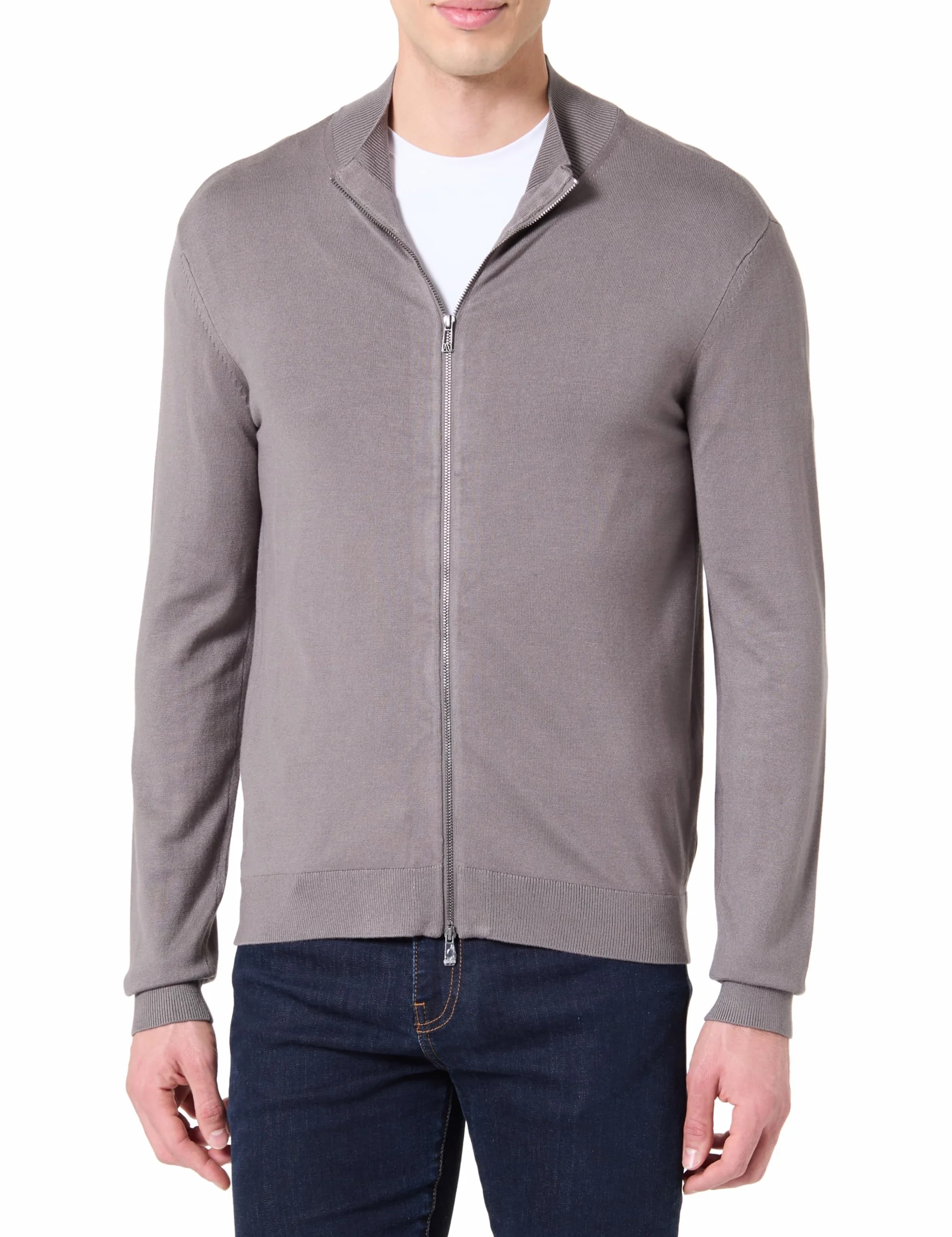 Armani Exchange Essential Long Sleeve Zip Closure Jersey Cardigan Hombre