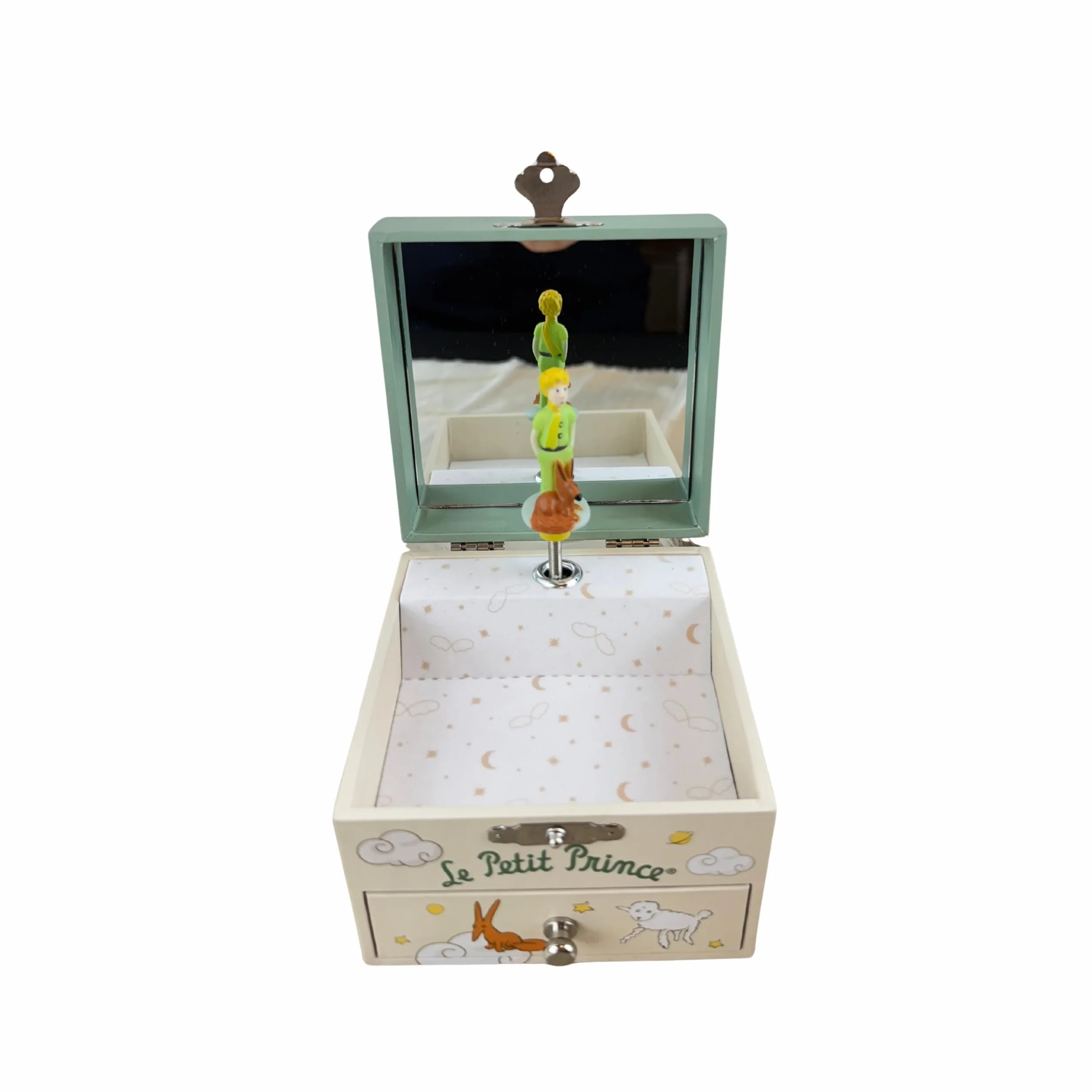 Trousselier Joyero Musical El Principito Saint Exupéry Caja Tesoros Verde Fosforescente Música La Valse d'Amélie Poulain