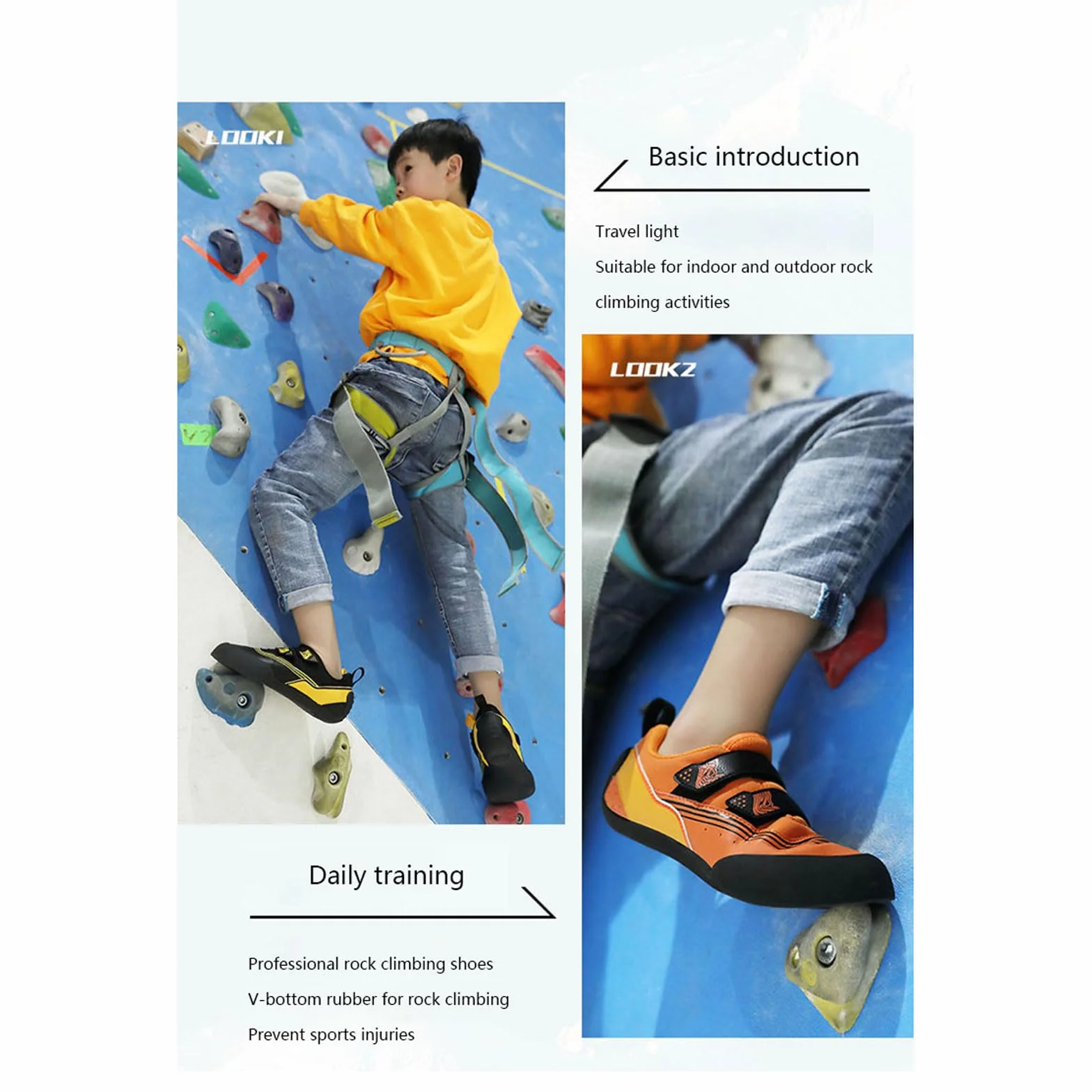 Zapatos de Escalada Antideslizantes Transpirables para Adolescentes Unisex
