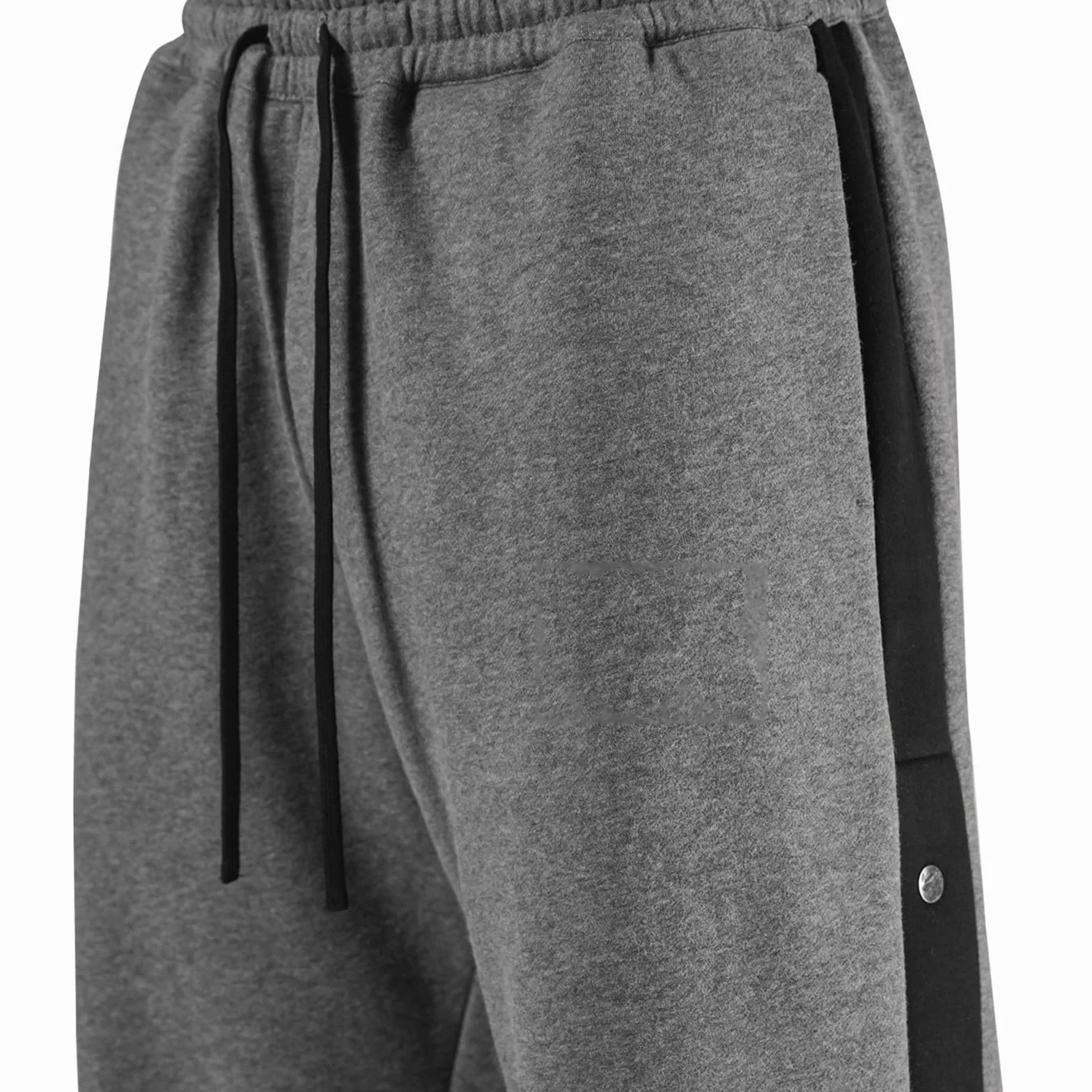 Pantalones de chándal para hombre, pantalones de rehabilitación laterales para abrir, entrenamiento con botones de presión