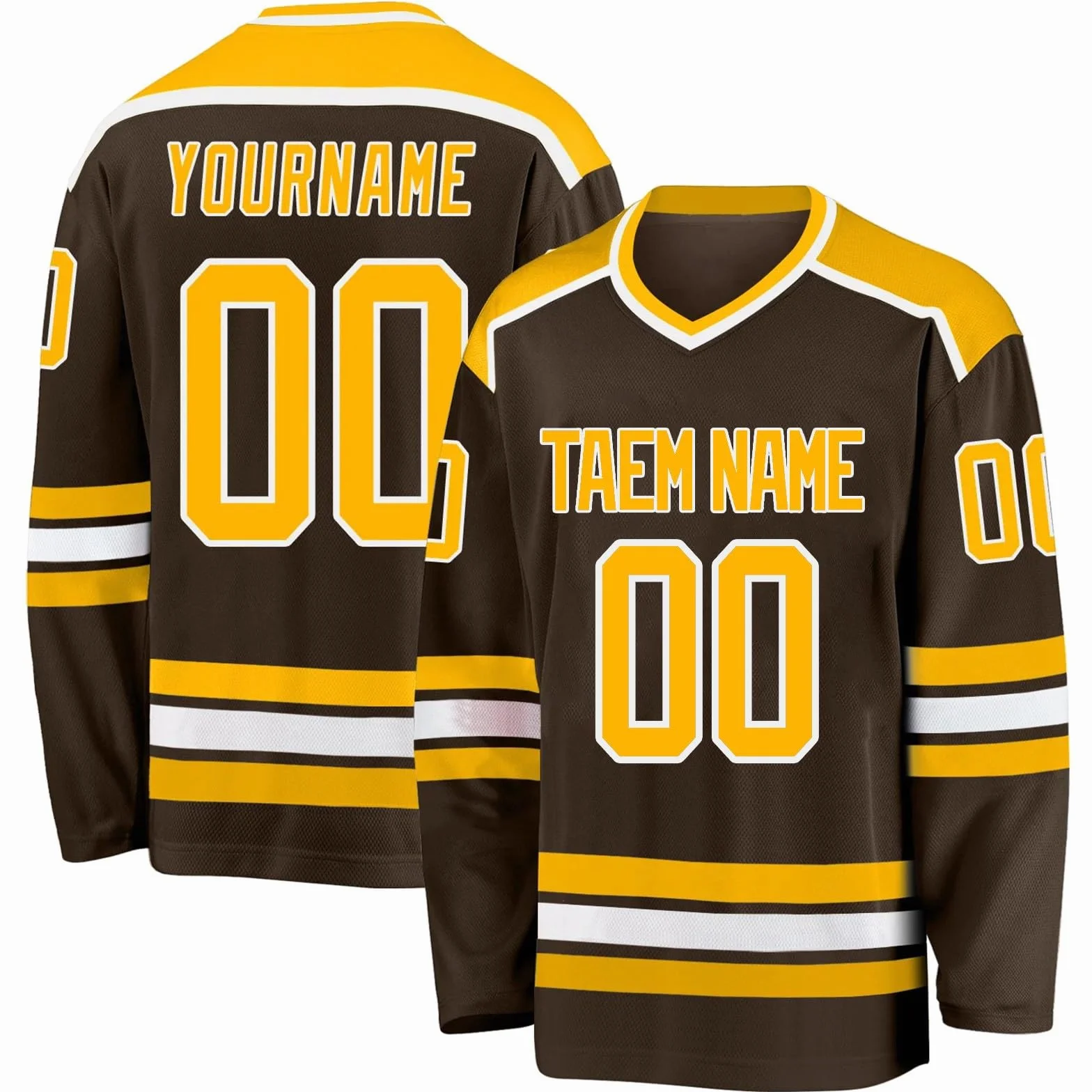 Camiseta de Hockey Personalizada con Nombre para Regalos Adultos y Niños