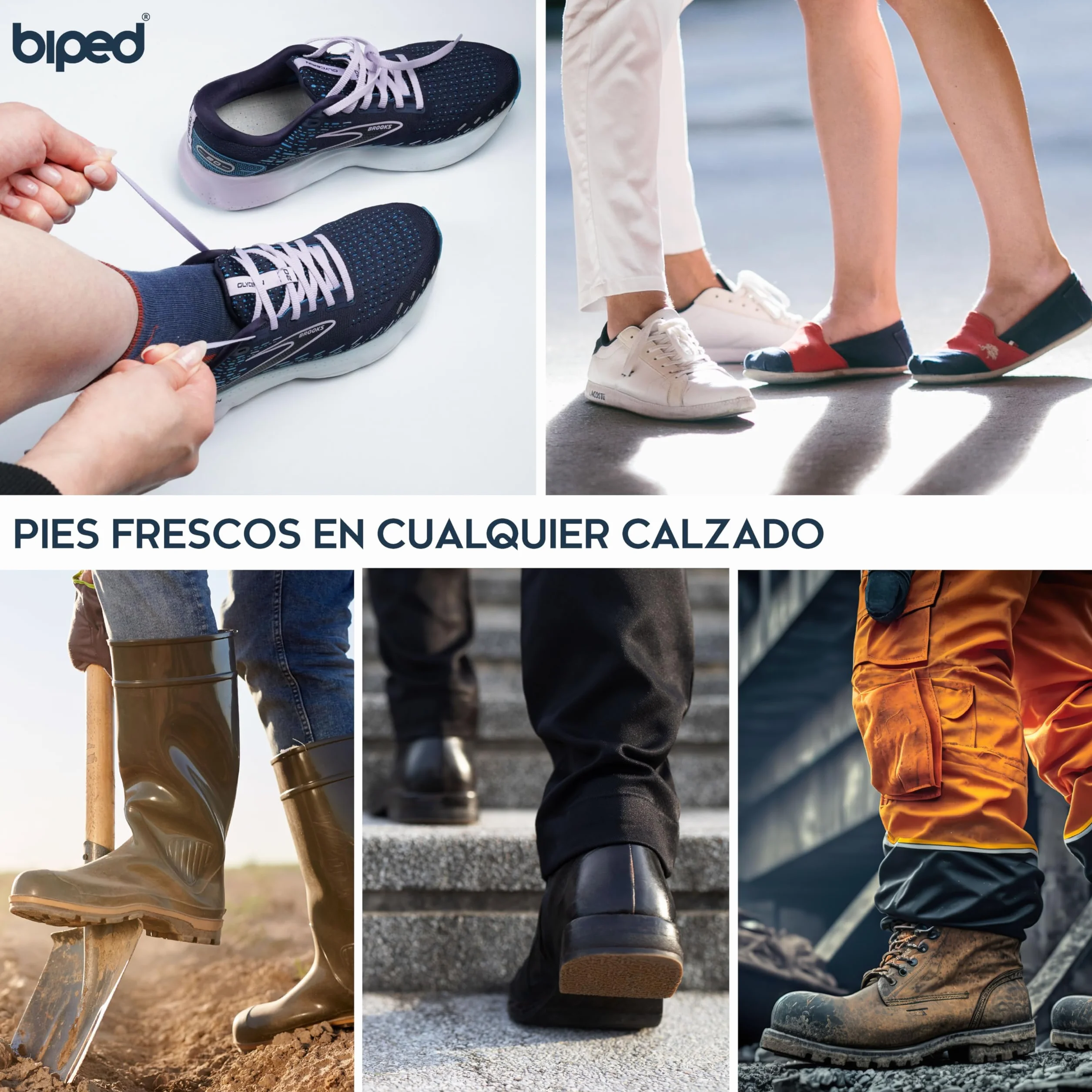 Biped 4 Pares Plantillas Carbón Activo Hombre Mujer Sudor Mal Olor Inserciones Látex Suave Zapatos Frescos