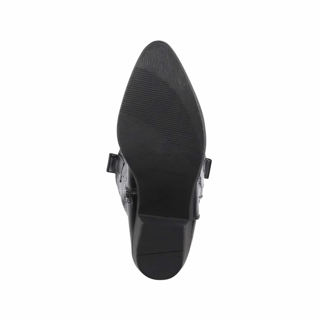 Elara Botas de Vaquero Mujer Chunkyrayan Negro