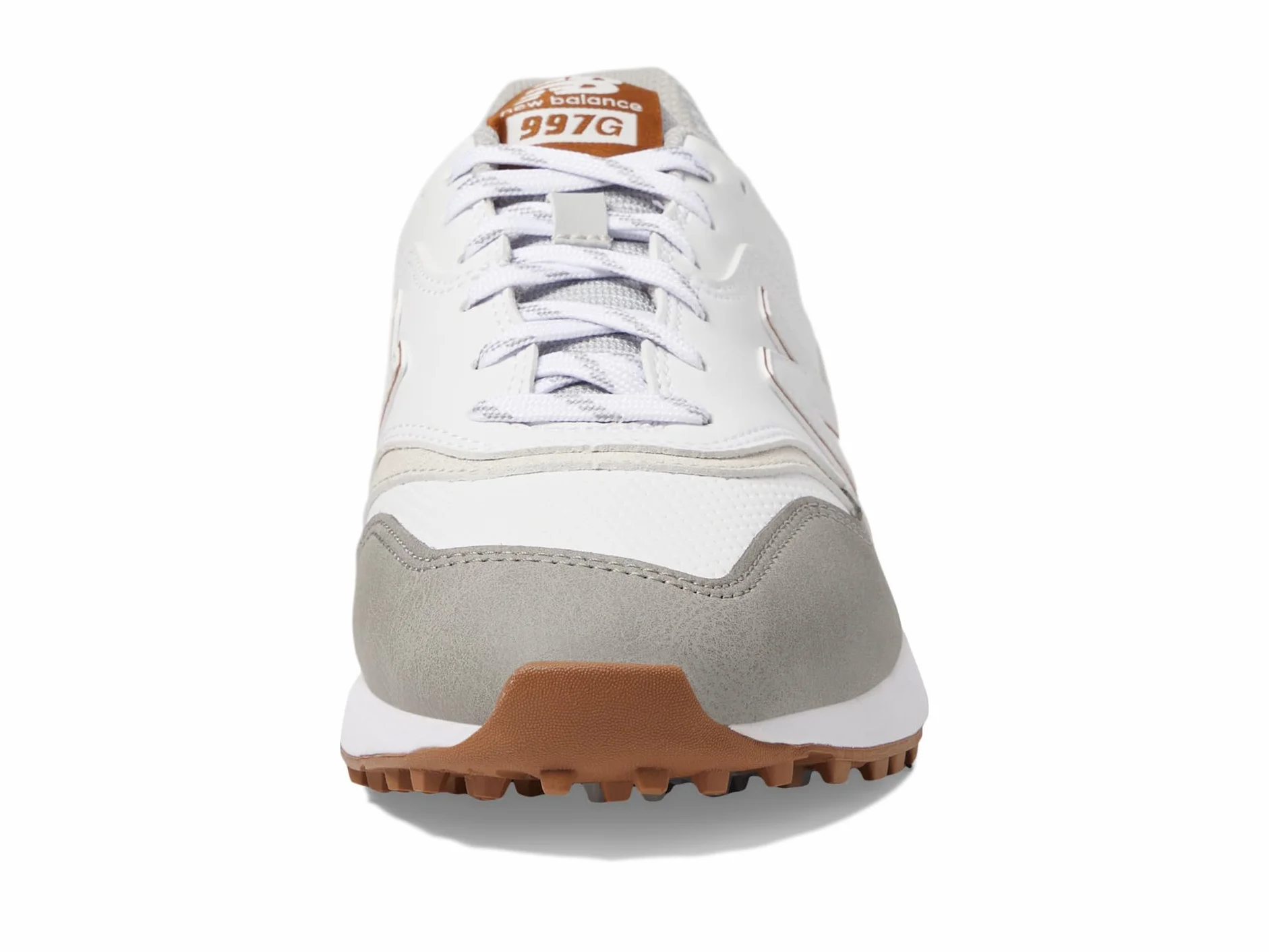 New Balance Zapato de Golf 997 SL Hombre, Blanco/Gris, 44 EU