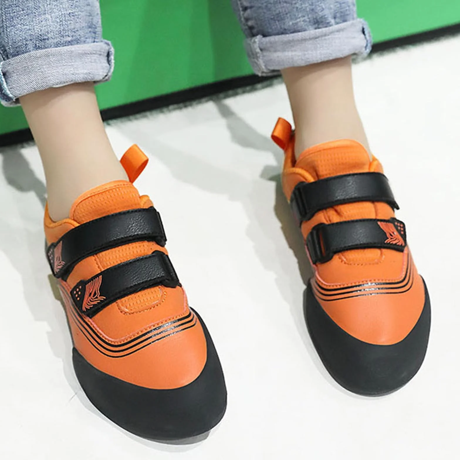 Pies de Gato Unisex Transpirables Zapatos de Escalada para niños Bouldering Ligeros