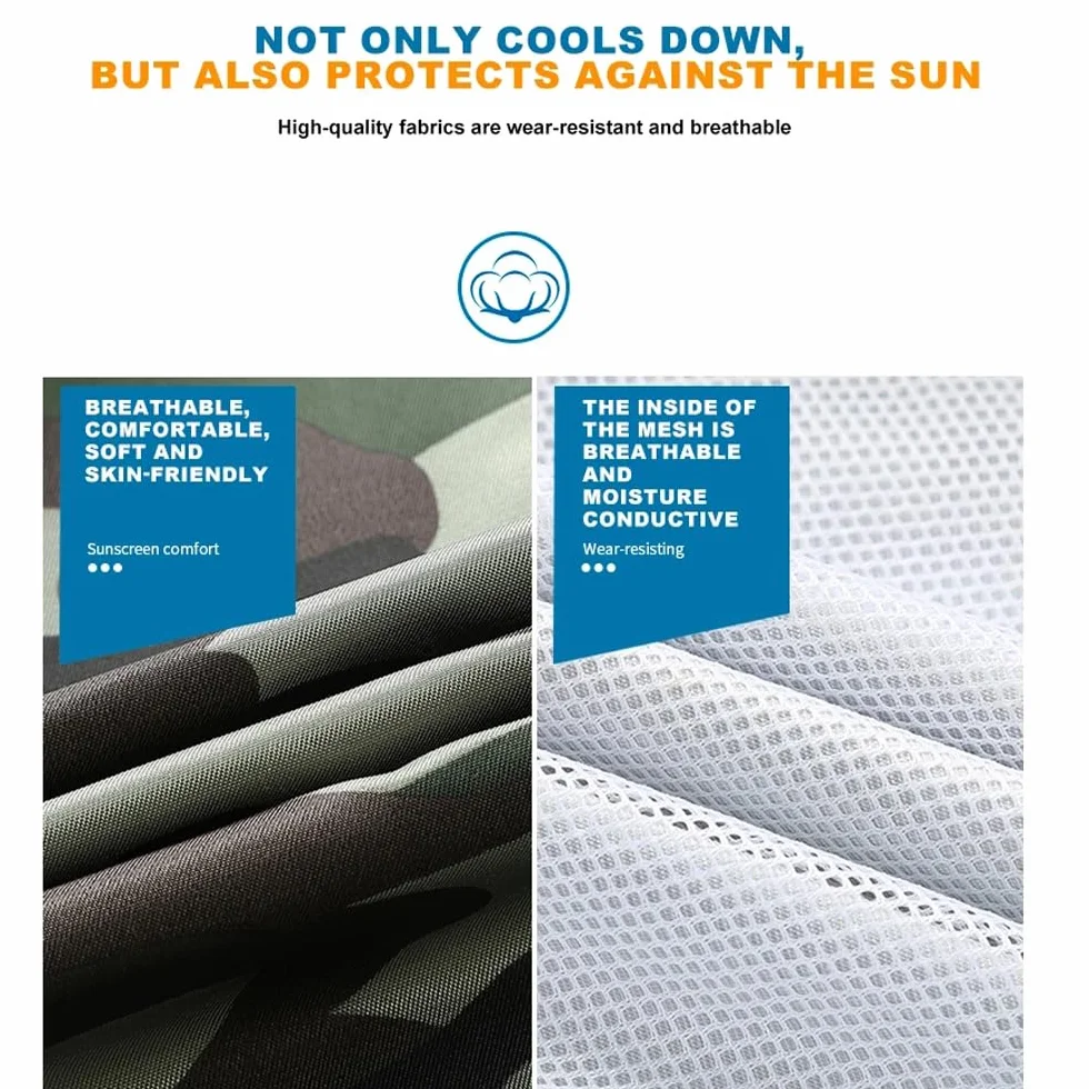 Chaqueta de Enfriamiento de Verano Aire Acondicionado con Ventiladores para Acampar