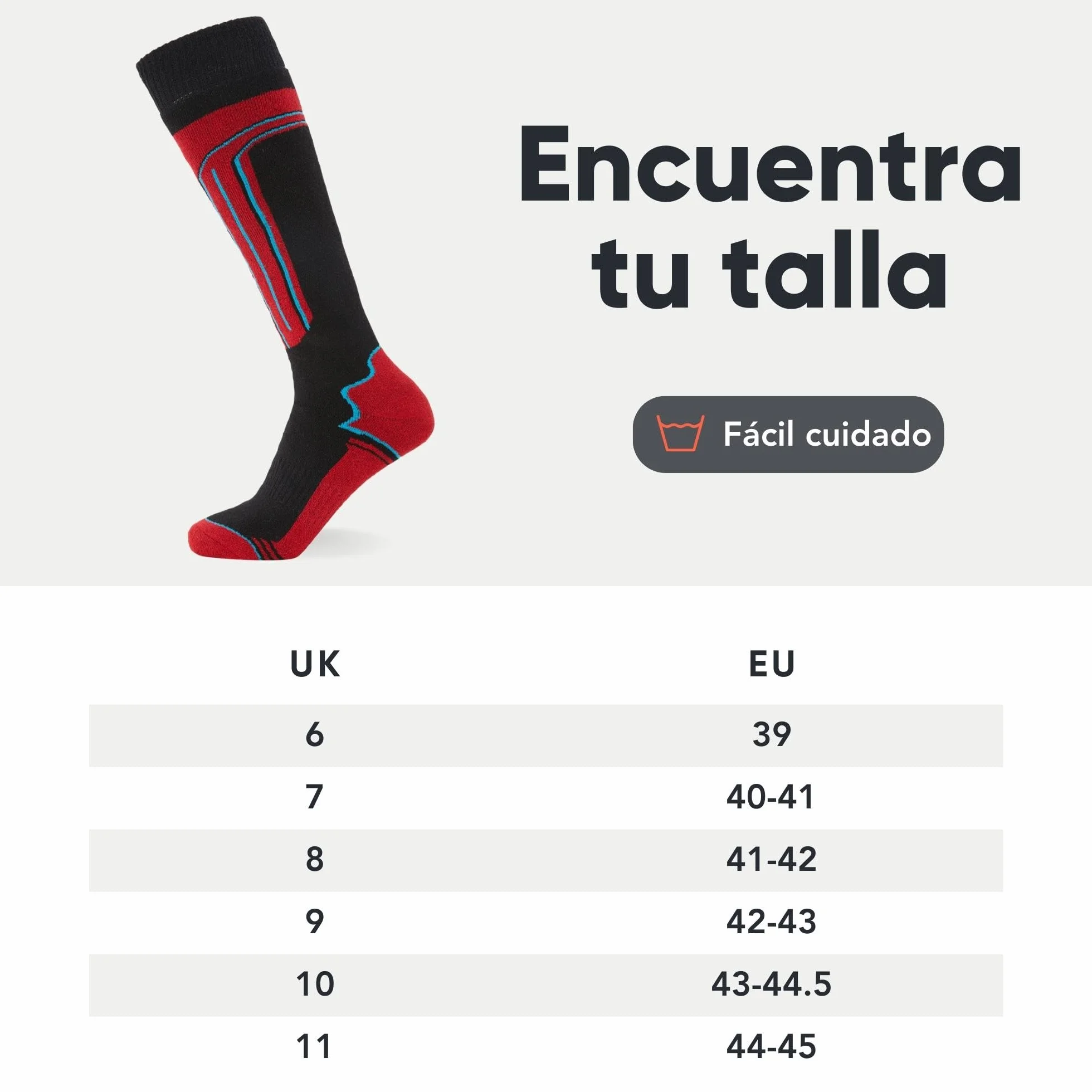 Calcetines térmicos de esquí paquete de 4 para hombre y mujer