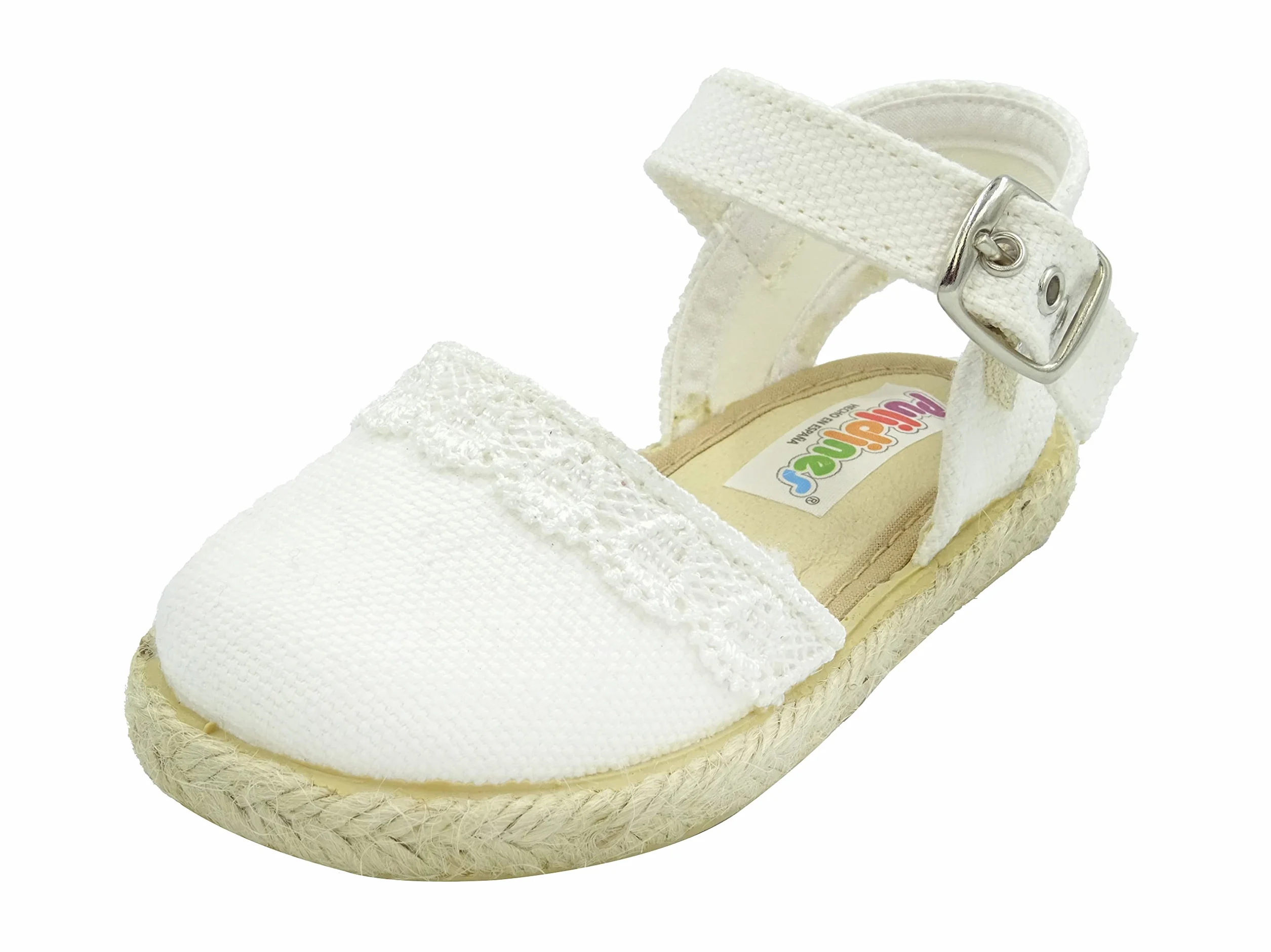 Esparteña de Niña con Puntilla y Suela de Goma Bebé 263/122