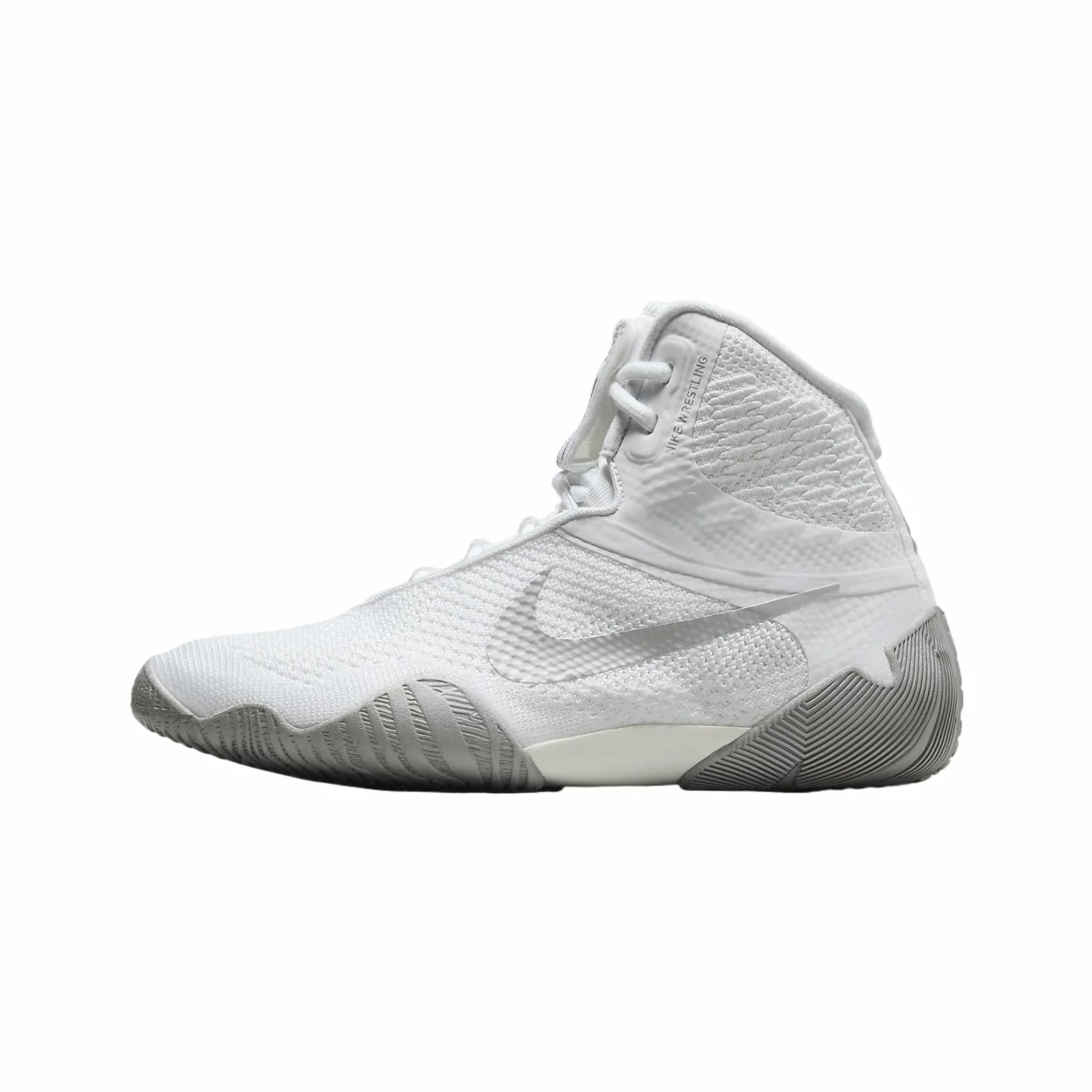 Nike Tawa - Zapatos de lucha libre para hombre (CI2952-100, blanco/blanco/plateado metálico)