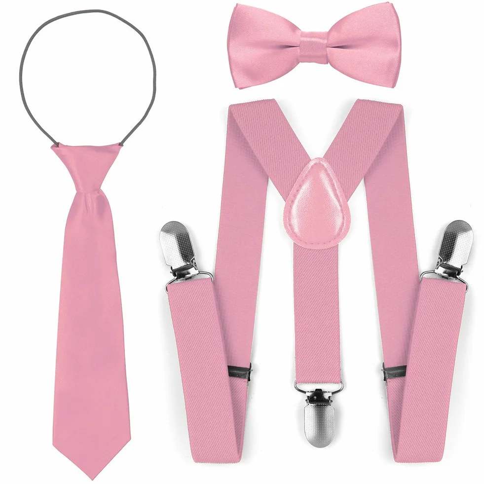 Elásticos ajustables para niños juego de corbata de lazo