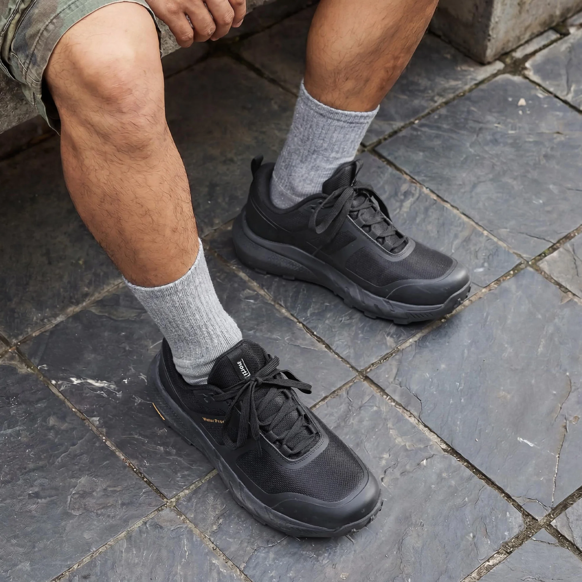 NORTIV 8 Zapatos Trekking Hombres Impermeables Antidelizantes Botas Montaña