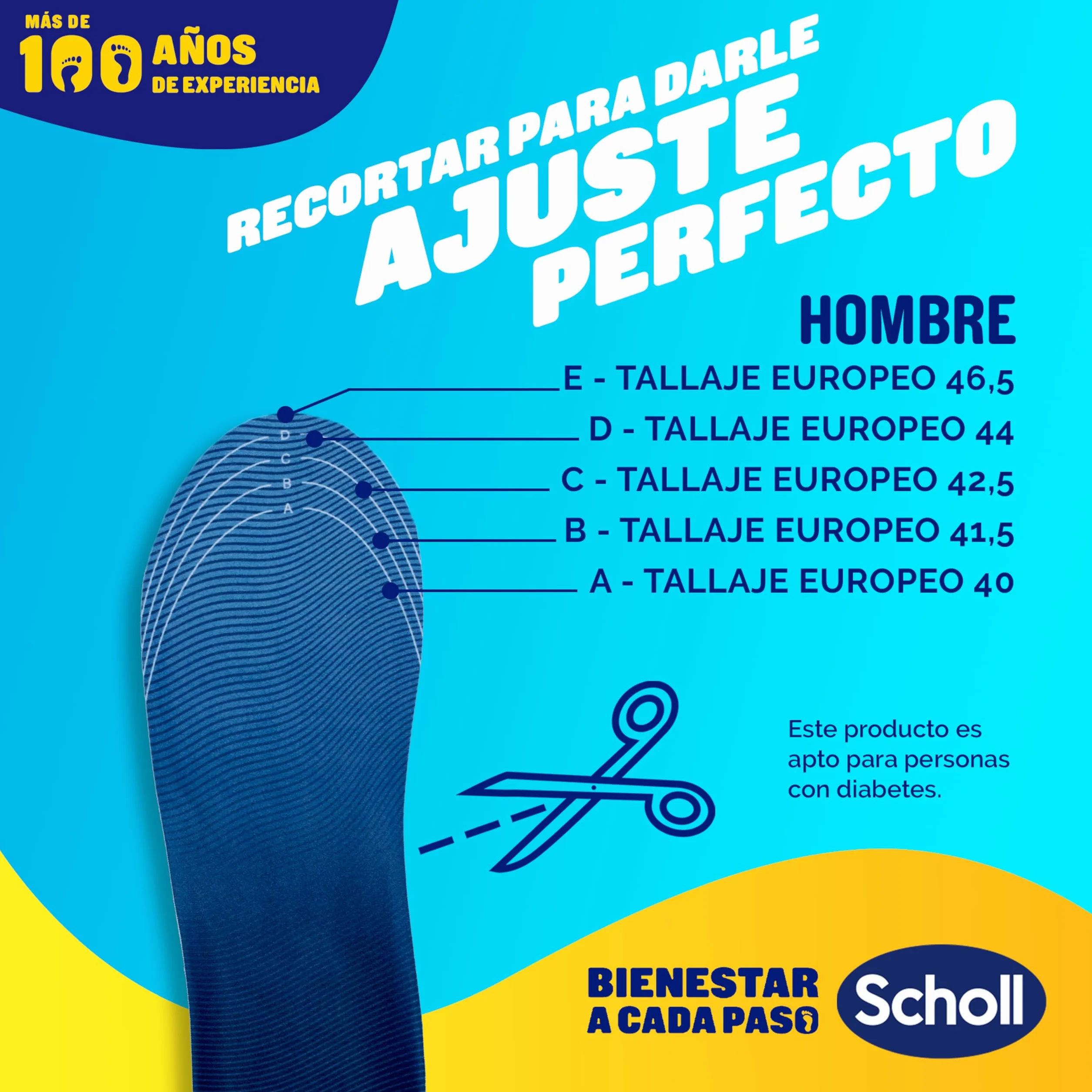 Dr. Scholl's Plantillas GelActiv Sport Hombre Talla 40-46,5 Calzado Deportivo