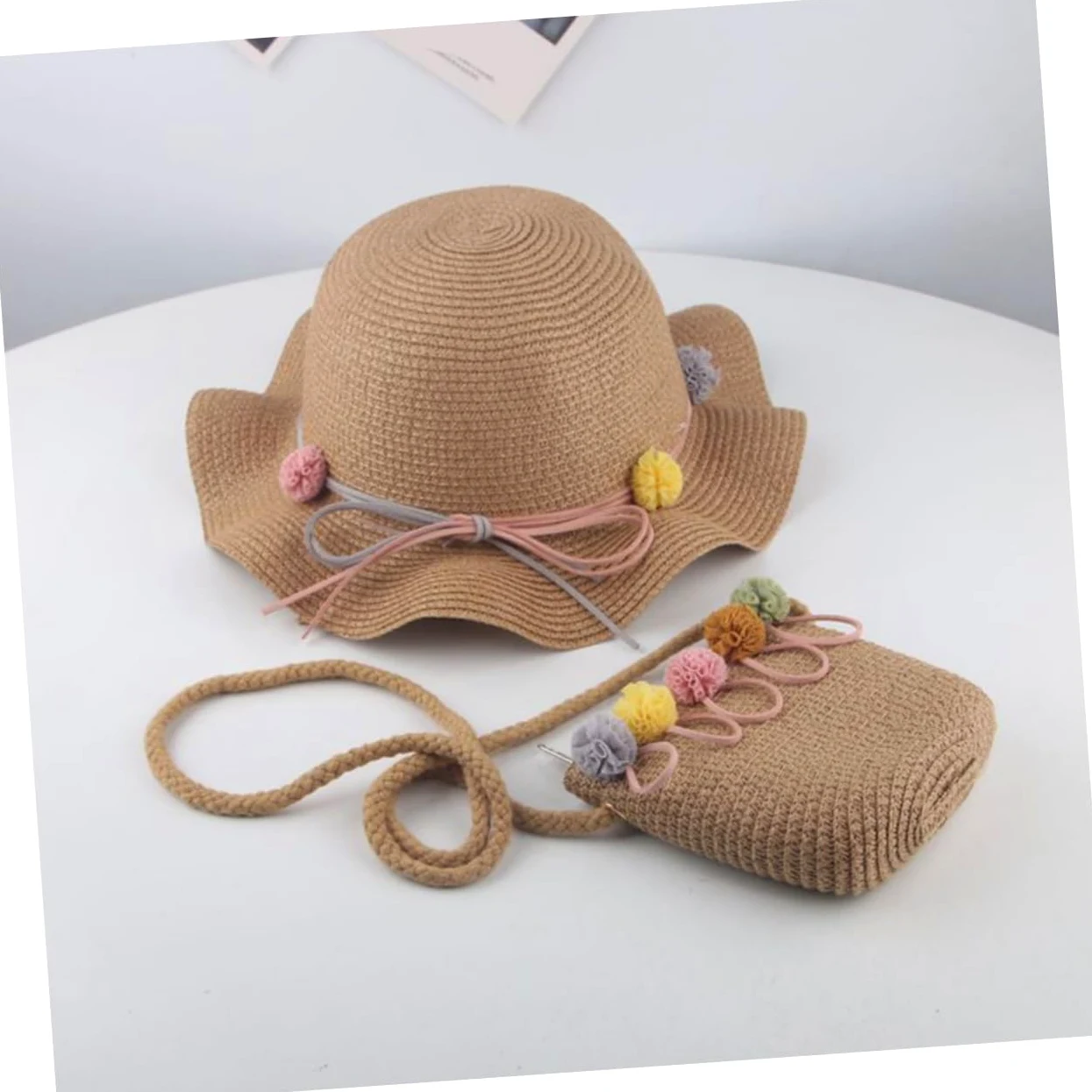 minkissy Sombreros para Niñas Pequeñas Sombrero para Bebé Gorra para Sombrero para El Sol para Bolso De Playa Sombrero para Pequeños Sombrero Tipo Cubo para Pequeños Sombrero para