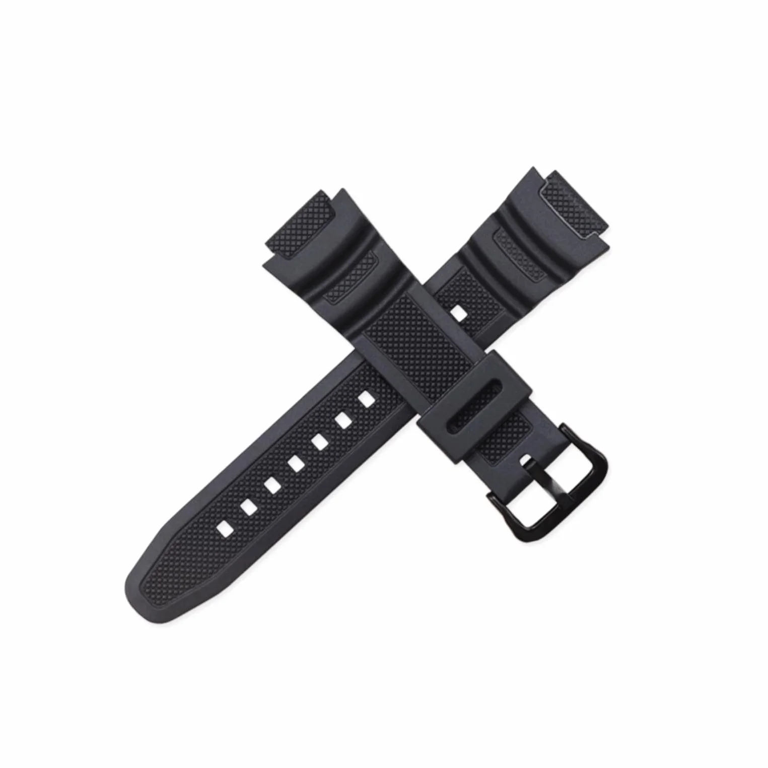 Casio AE-1300 AE-1200 SGW-300H SGW-400H SGW-500H W-218H W-219H MRW-200H Correa repuesto caucho negro 18mm impermeable